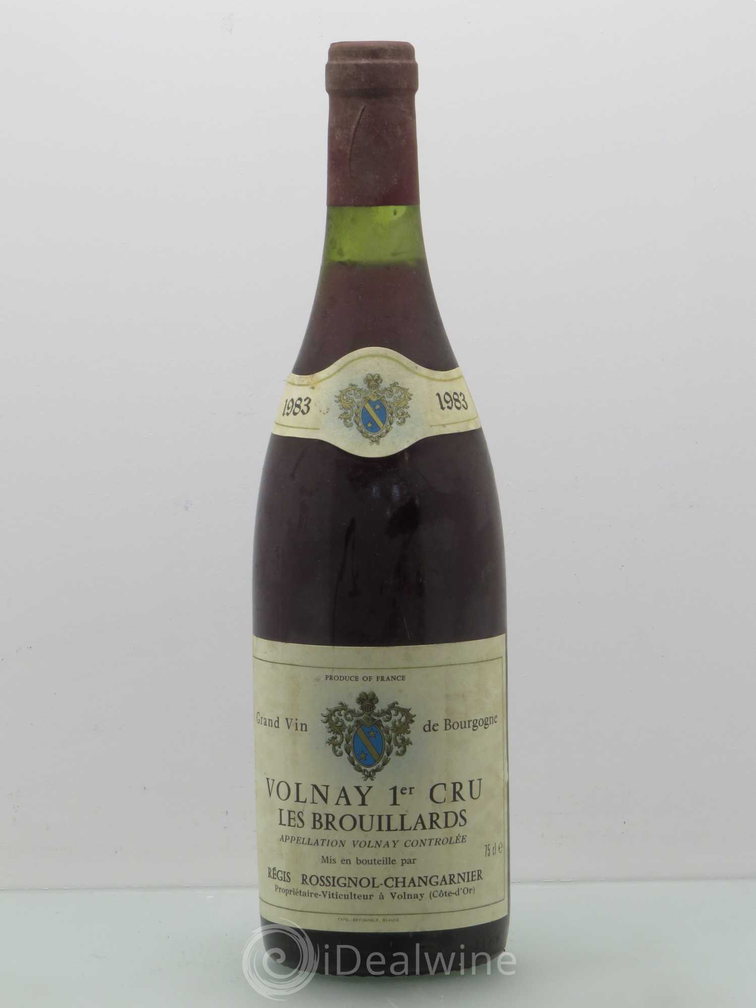 Volnay 1er Cru Les Brouillards Rossignol Changarnier 1983 - Posten von 1 Flasche - 0