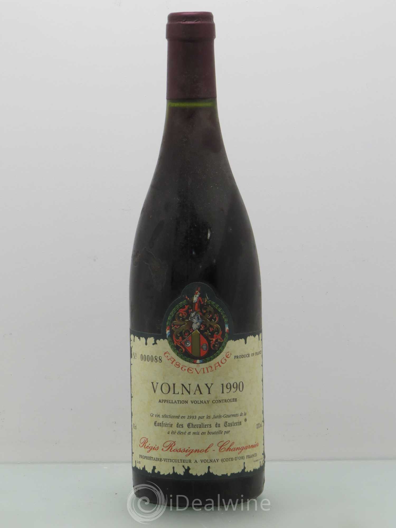 Volnay Tastevin Rossignol Changarnier 1990 - Posten von 1 Flasche - 0