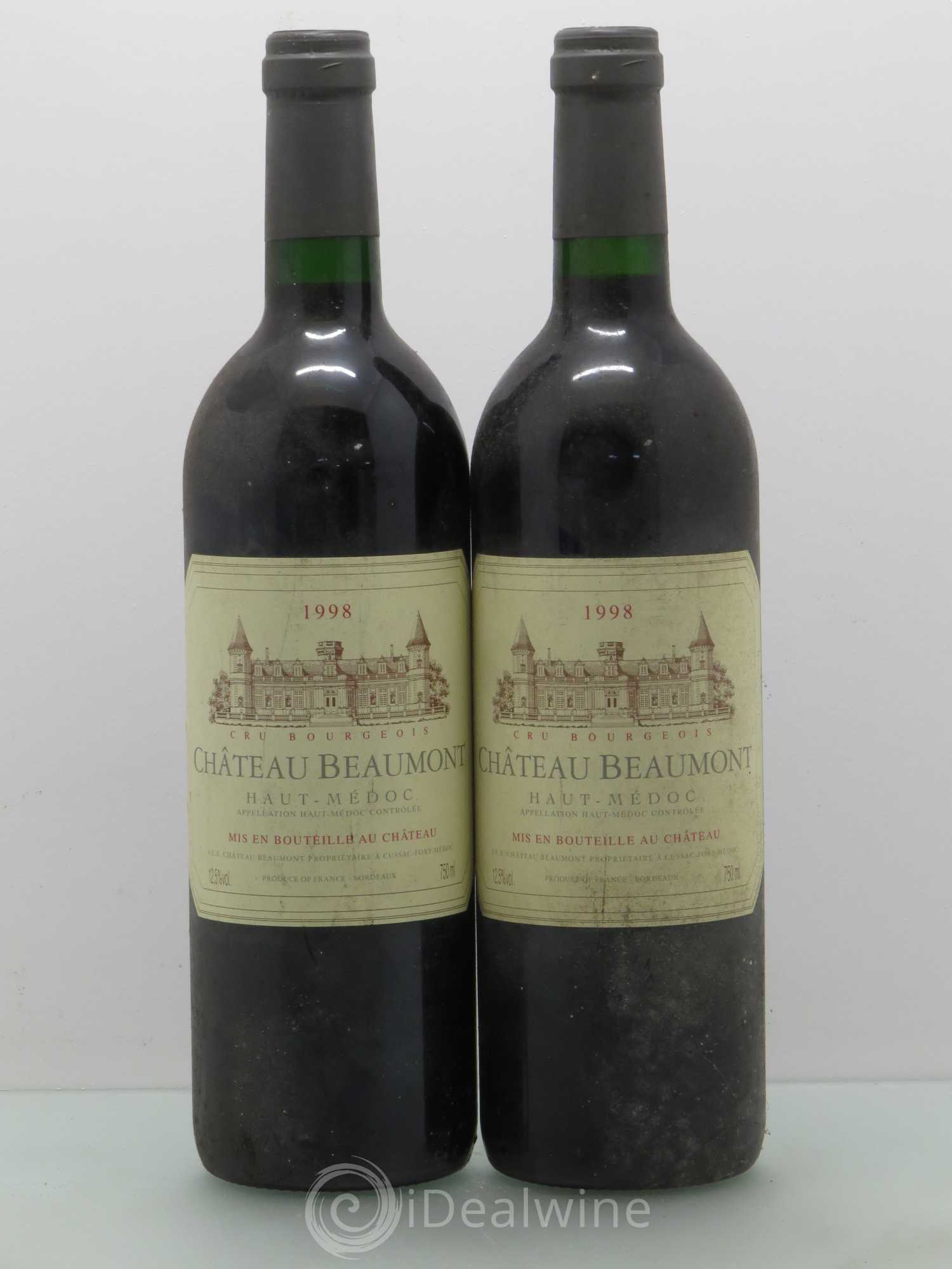 Château Beaumont Cru Bourgeois 1998 - Lot de 5 bouteilles - 2