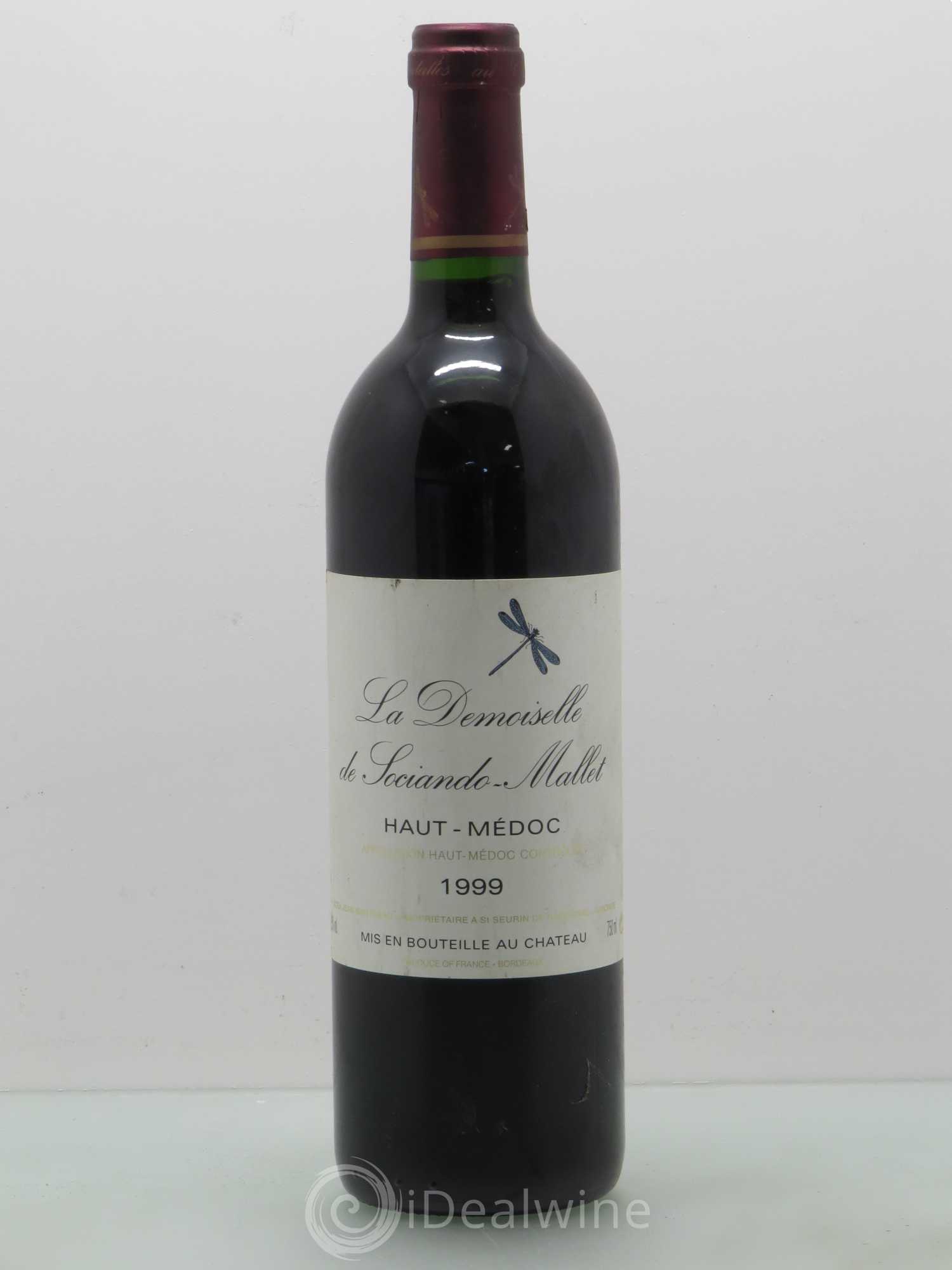 Demoiselle de Sociando Mallet Second Vin 1999 - Lot de 1 bouteille - 0