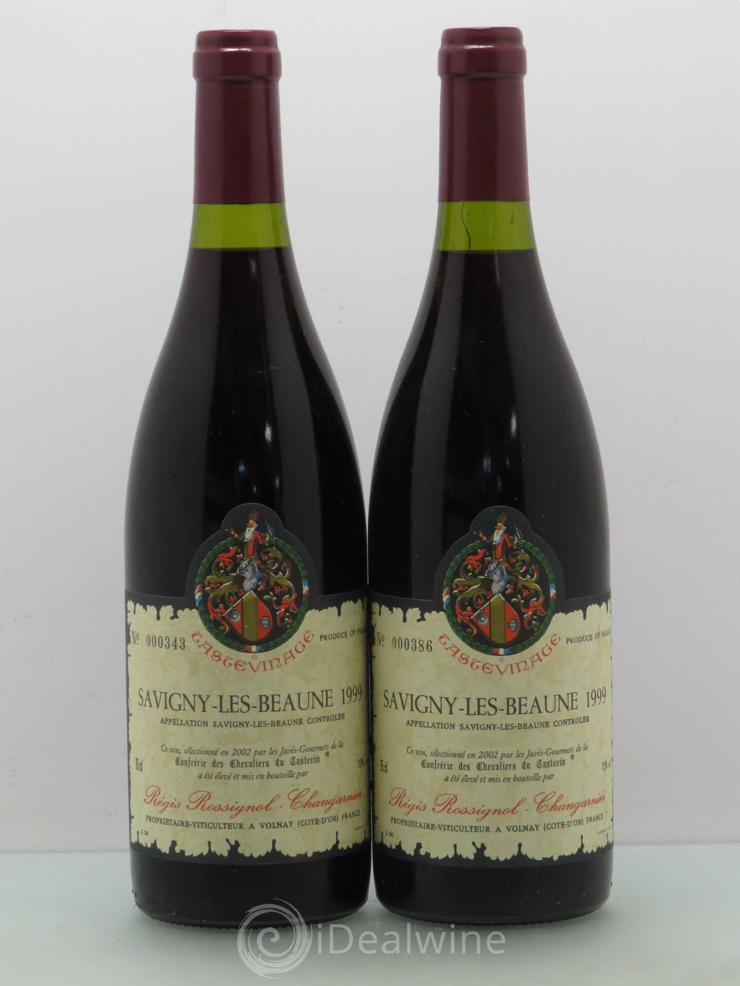 Savigny-lès-Beaune Rossignol Changarnier Tastevin 1999 - Posten von 2 Flaschen - 0