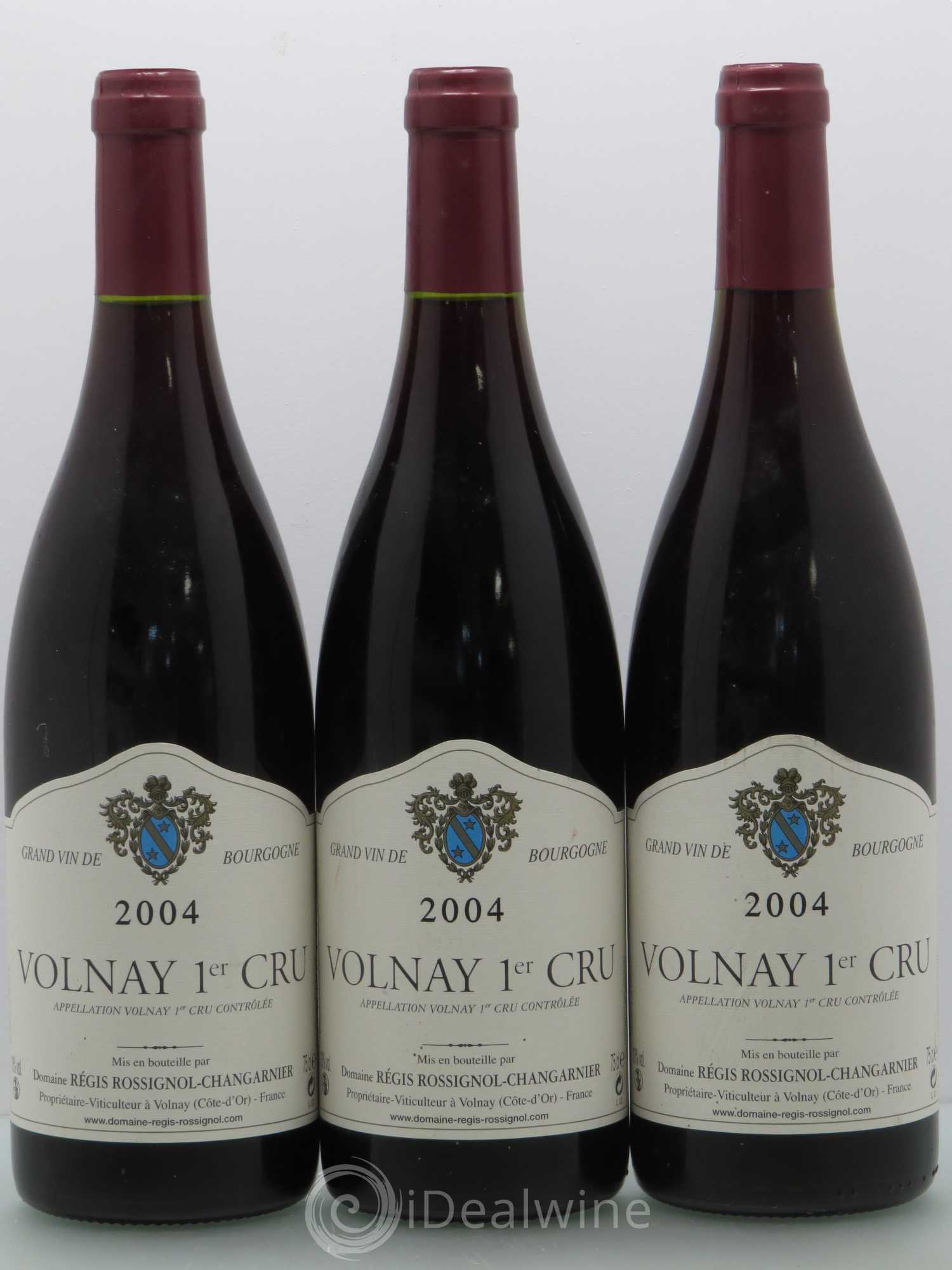 Volnay Rossignol Changarnier. 1er cru 2004 - Posten von 3 Flaschen - 0
