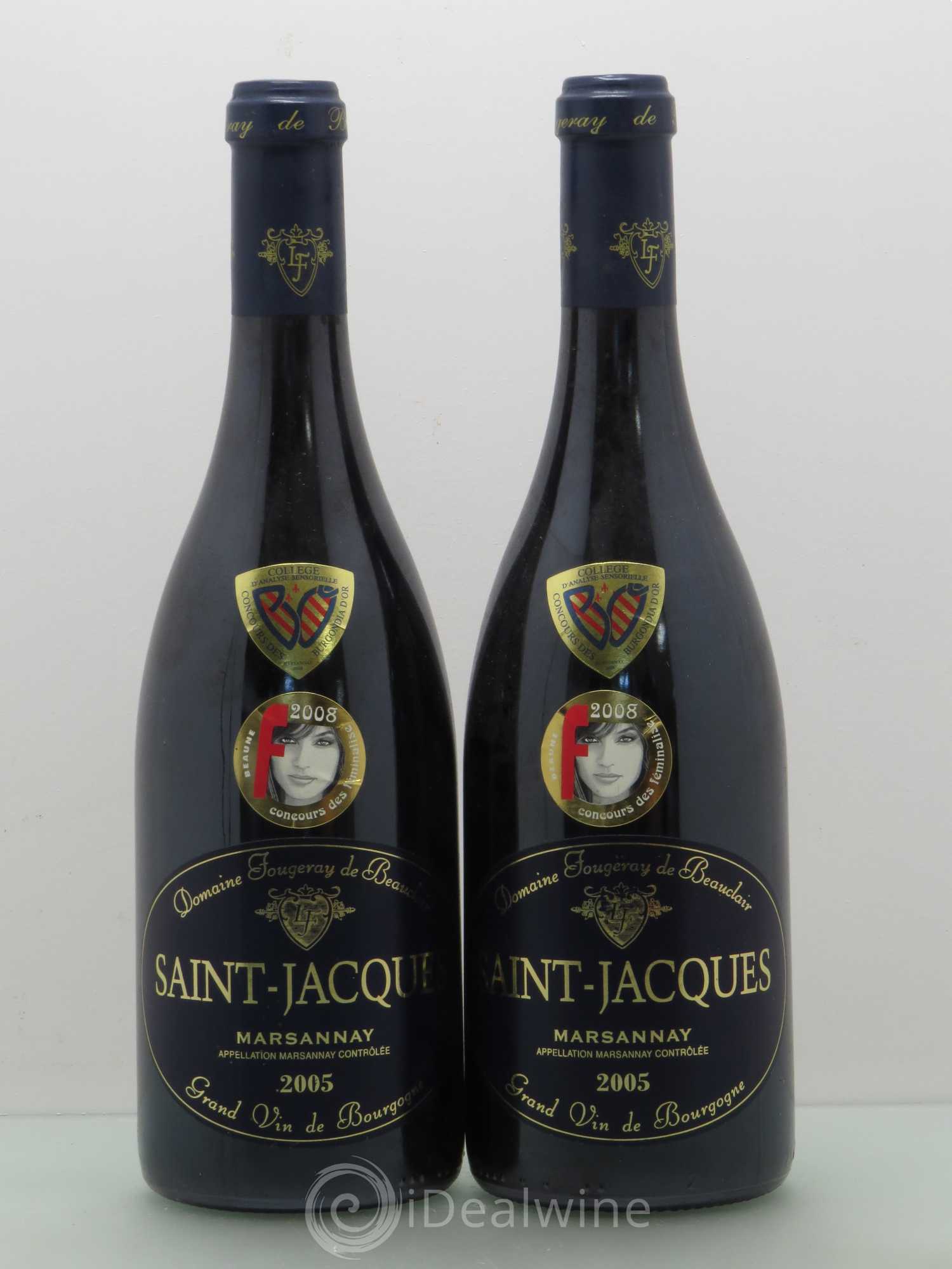 Marsannay St Jacques Fougeray De Beauclair 2005 - Posten von 2 Flaschen - 0