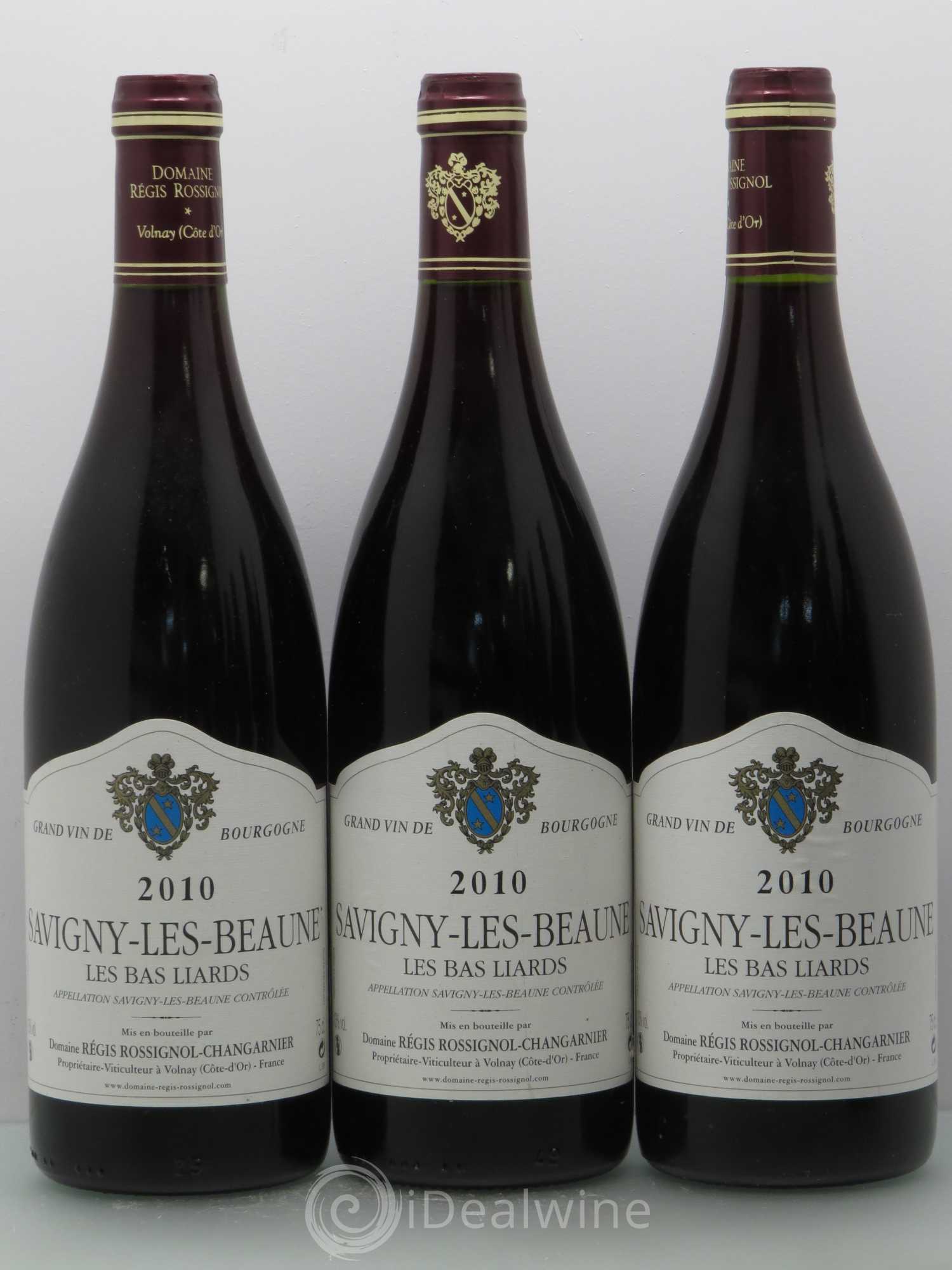 Savigny-lès-Beaune Les bas Liards Rossignol Changarnier 2010 - Posten von 6 Flaschen - 1
