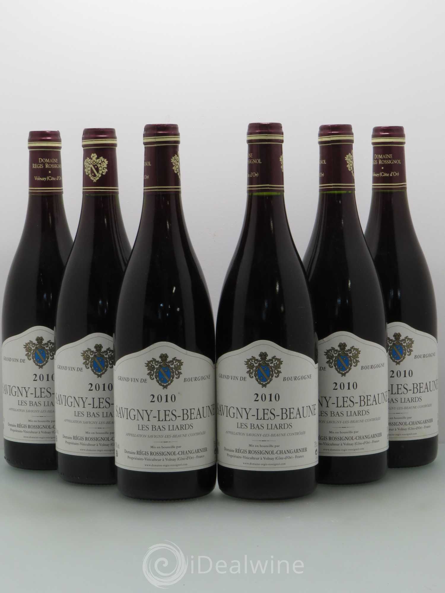 Savigny-lès-Beaune Les bas Liards Rossignol Changarnier 2010 - Posten von 6 Flaschen - 0