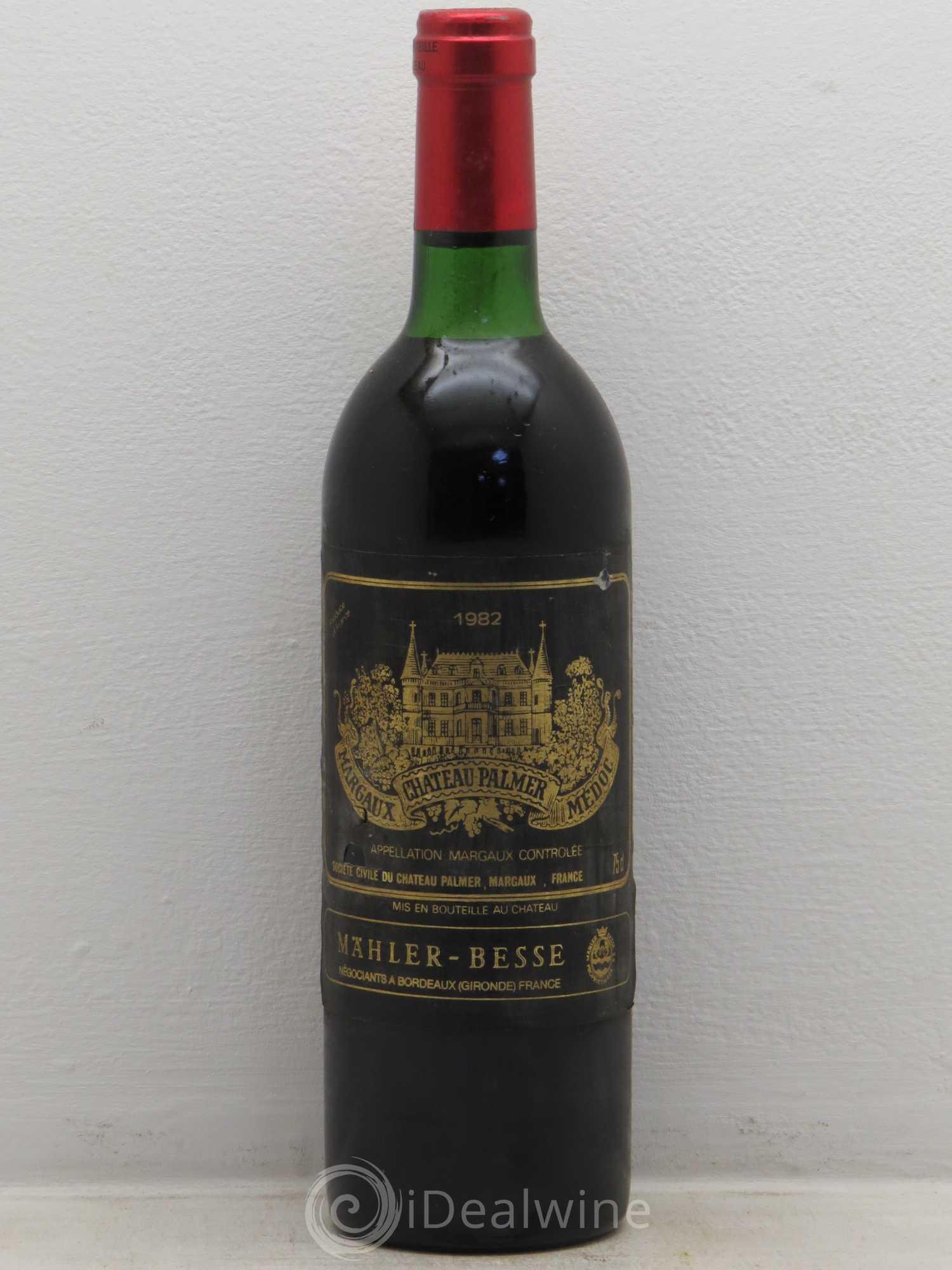 Château Palmer 3ème Grand Cru Classé 1982 - Lot de 1 bouteille - 0