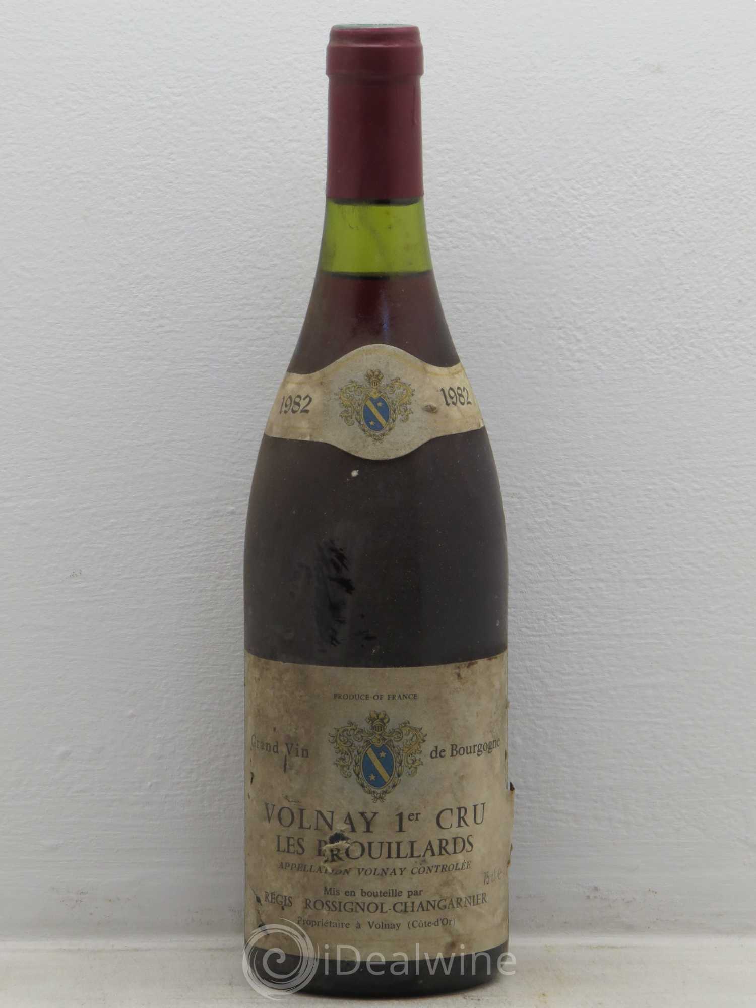 Volnay 1er Cru Les Brouillards Domaine Rossignol Changarnier 1982 - Posten von 1 Flasche - 0