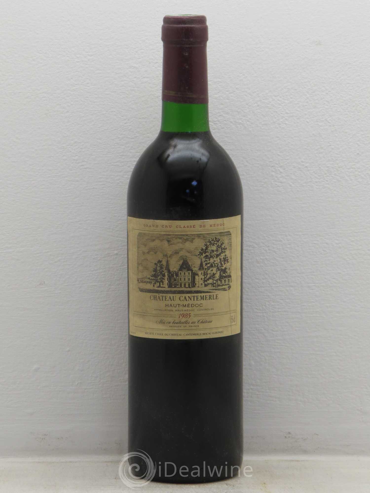 Château Cantemerle 5ème Grand Cru Classé 1985 - Lot de 1 bouteille - 0