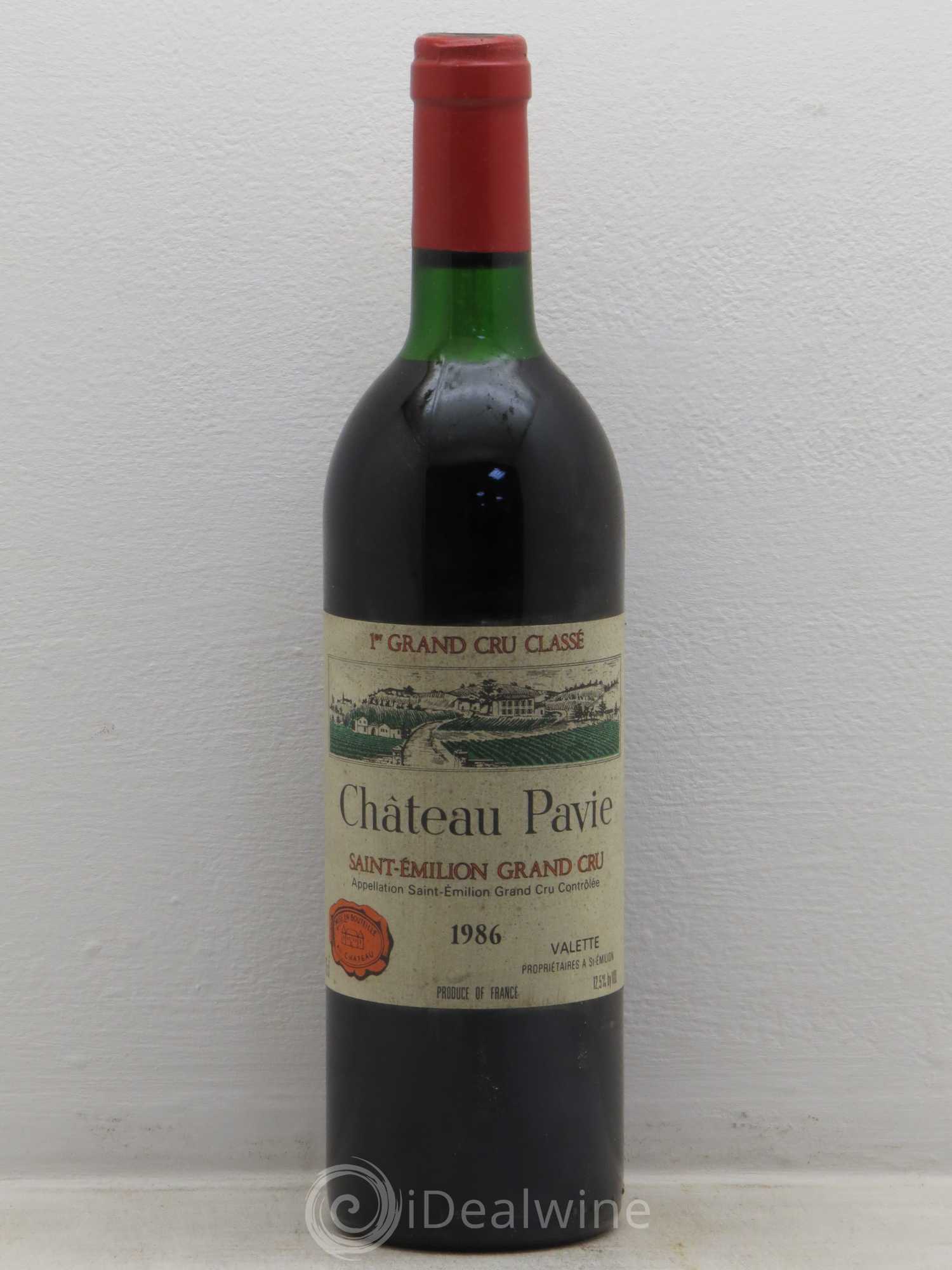 Château Pavie 1er Grand Cru Classé A 1986 - Lot de 1 bouteille - 0