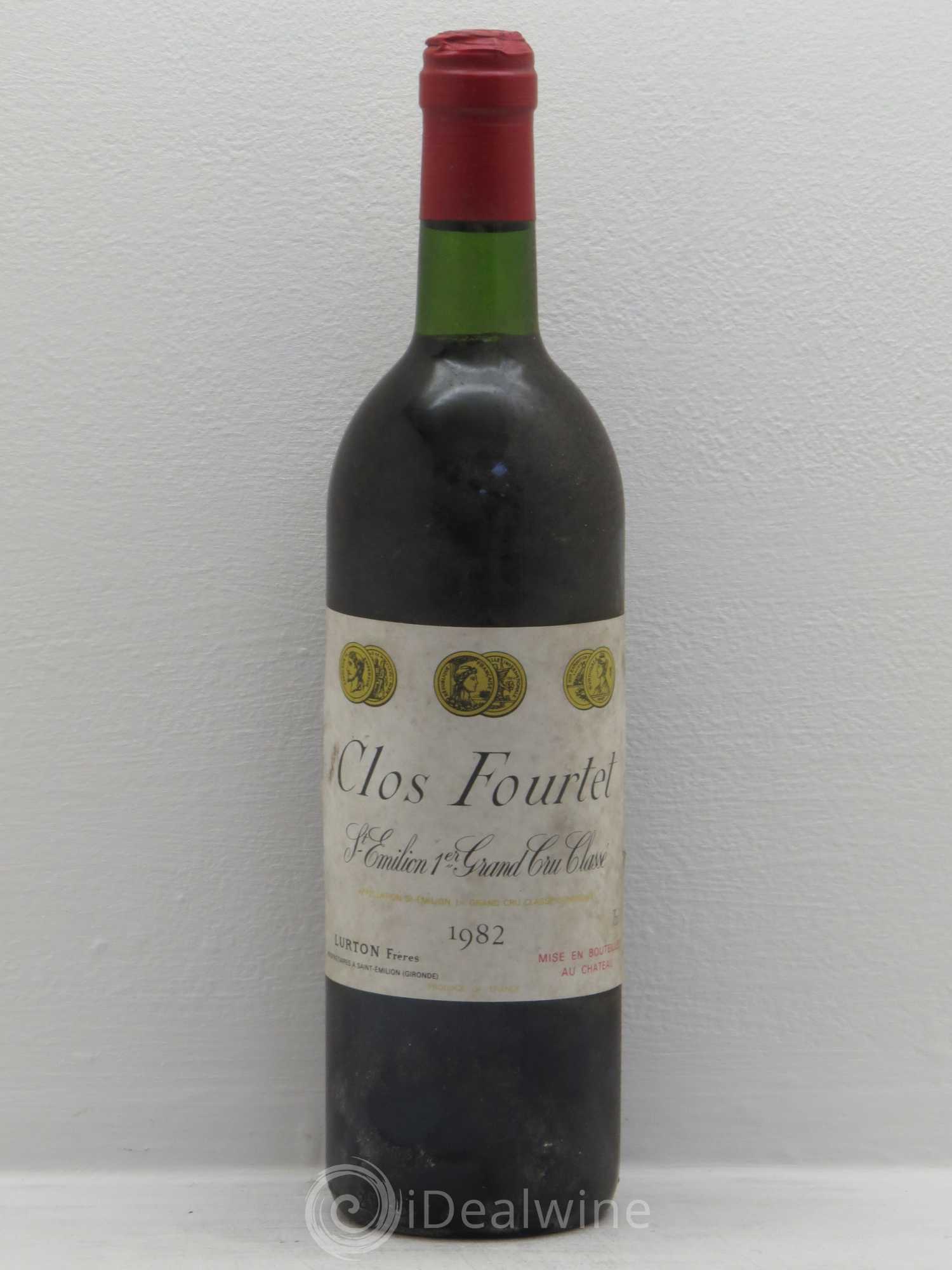 Clos Fourtet 1er Grand Cru Classé B 1982 - Lot de 1 bouteille - 0