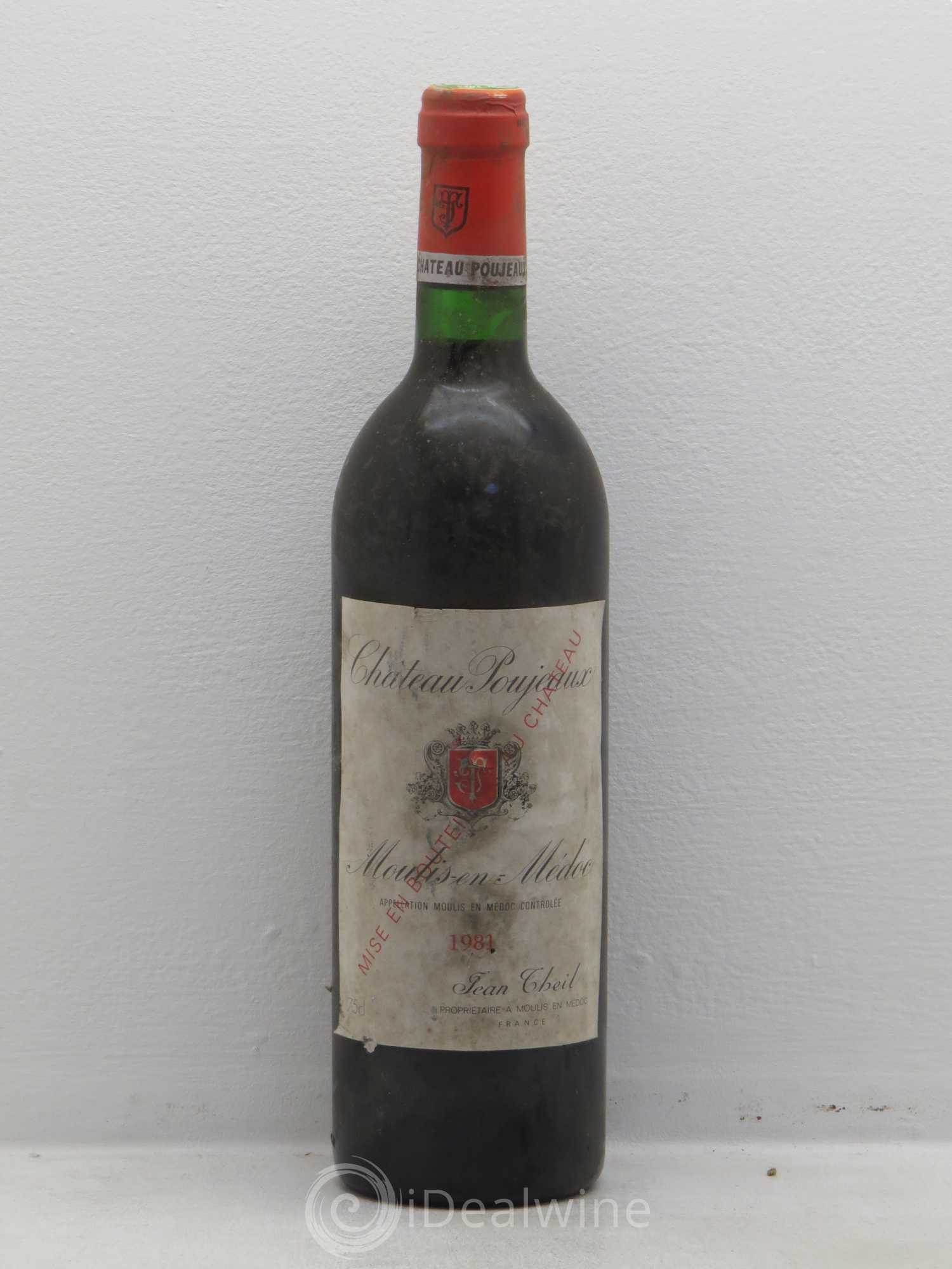 Château Poujeaux 1981 - Lot de 1 bouteille - 0