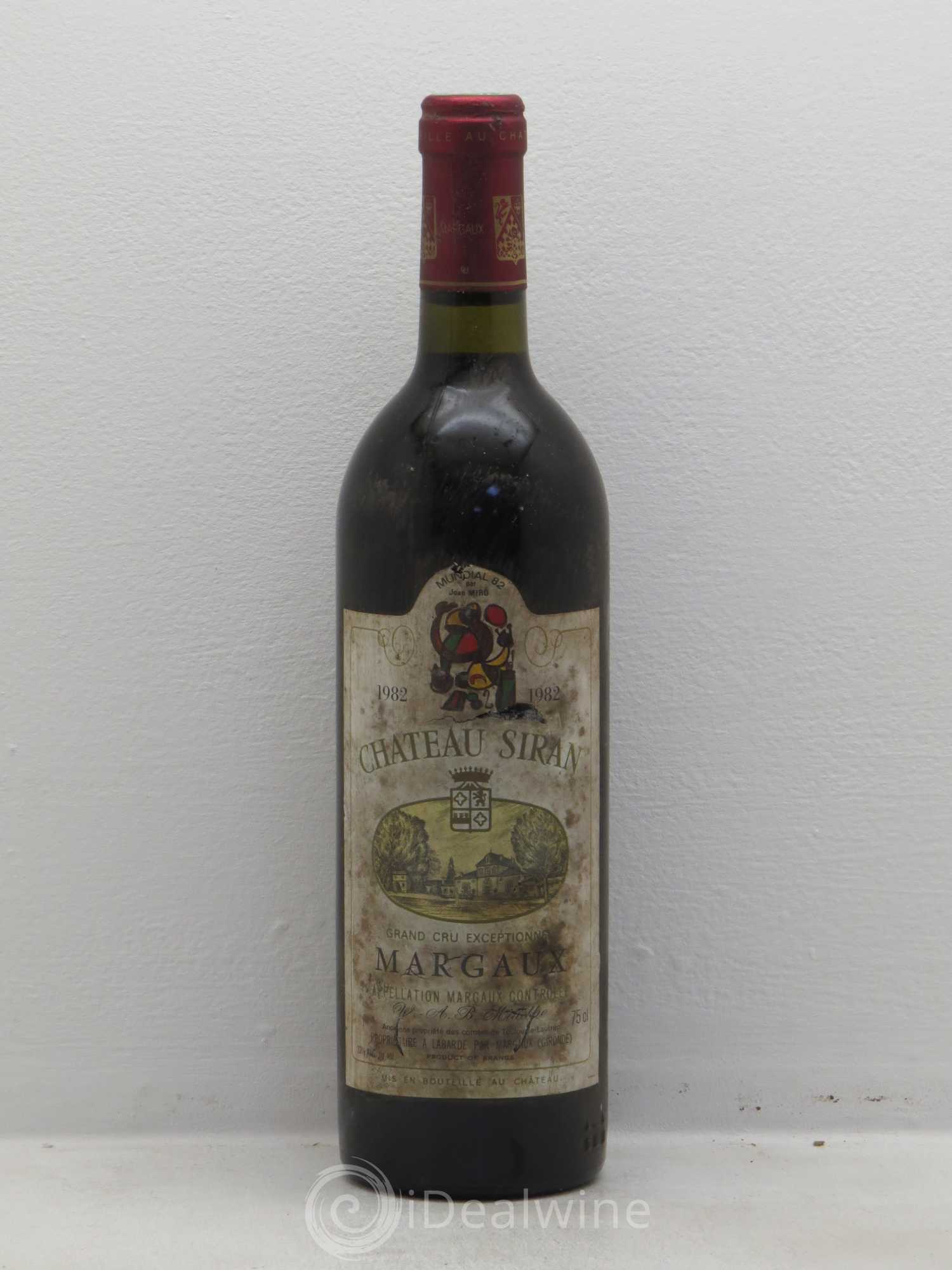Château Siran 1982 - Lot de 1 bouteille - 0