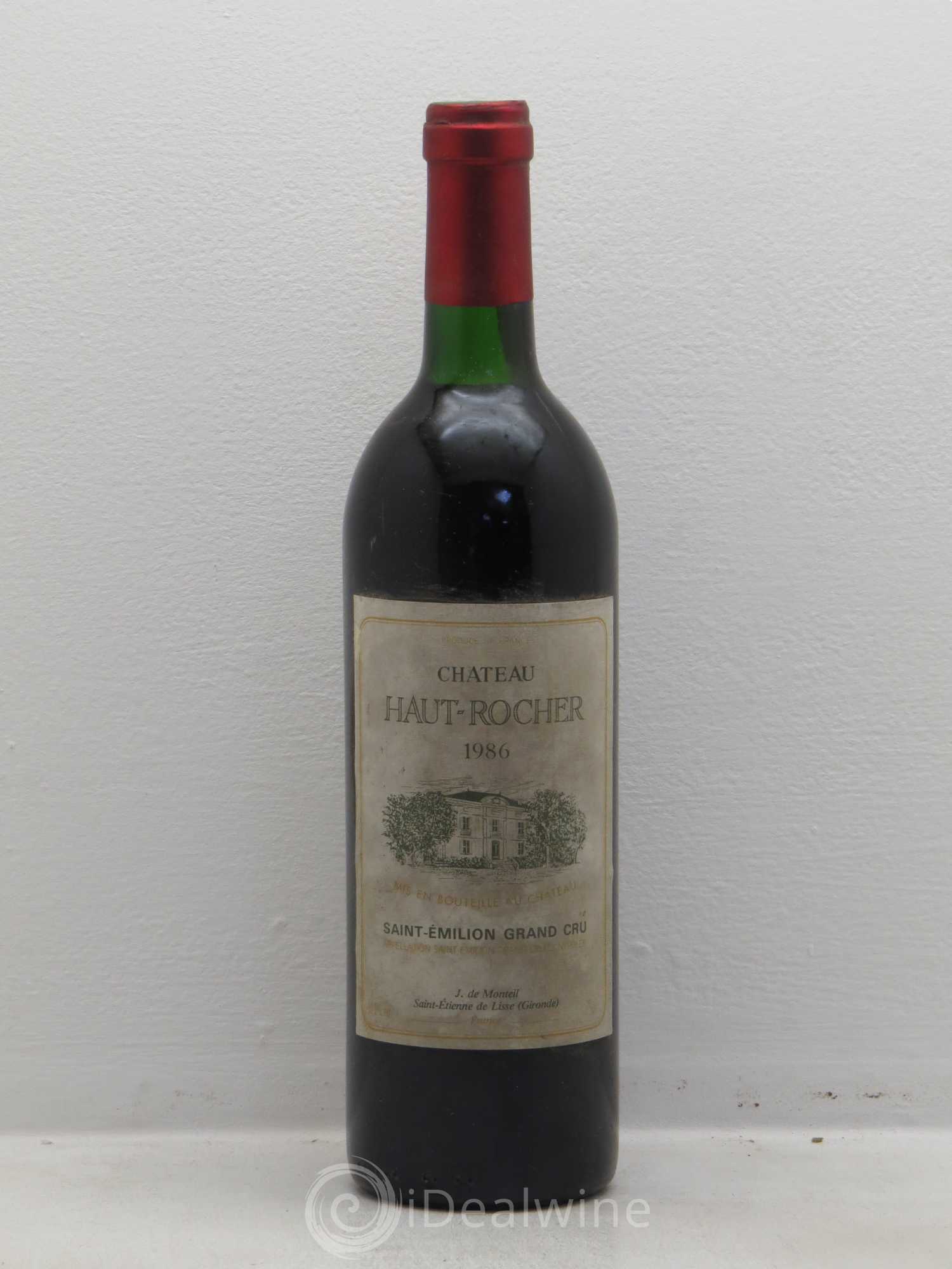 Saint-Émilion Chateau Haut Rocher 1986 - Lot de 1 bouteille - 0