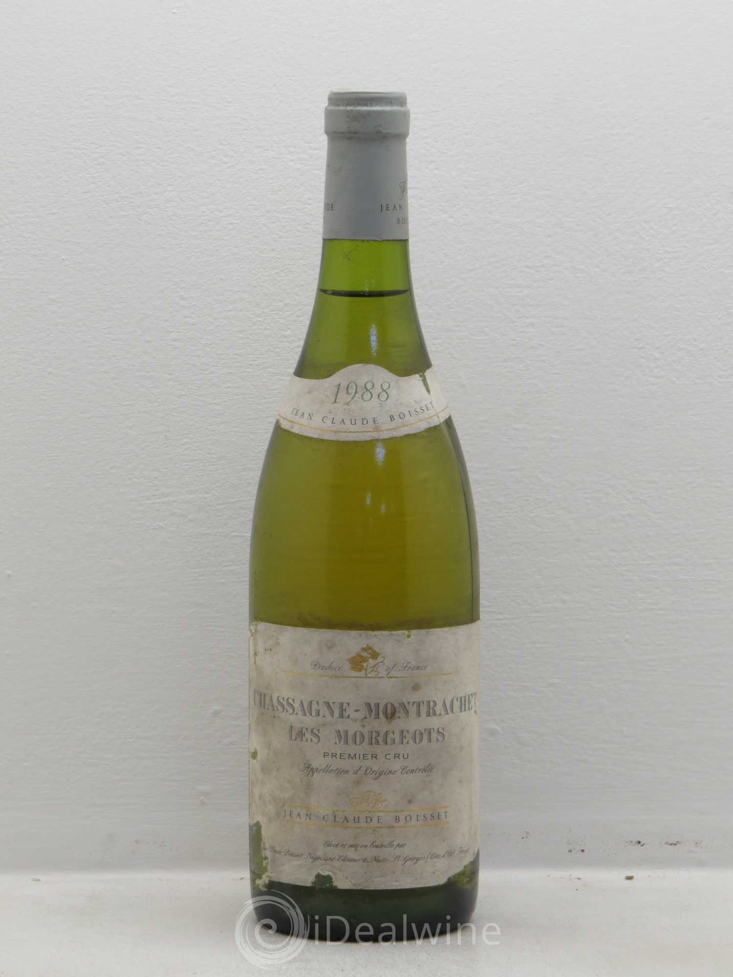 Chassagne-Montrachet 1er Cru Boisset 1988 - Posten von 1 Flasche - 0