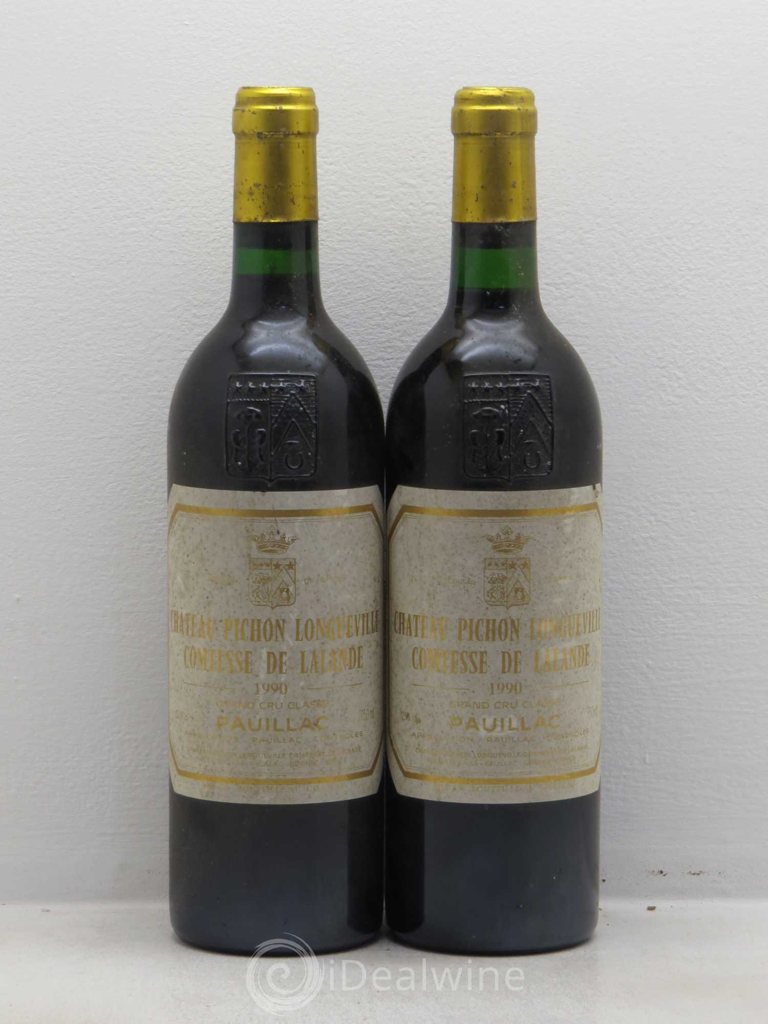 Château Pichon Longueville Comtesse de Lalande 2ème Grand Cru Classé 1990 - Lot de 2 bouteilles - 0