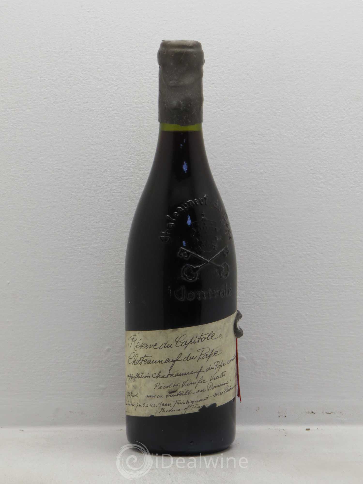 Châteauneuf-du-Pape Réserve du capitole 1992 - Lot de 1 bouteille - 0