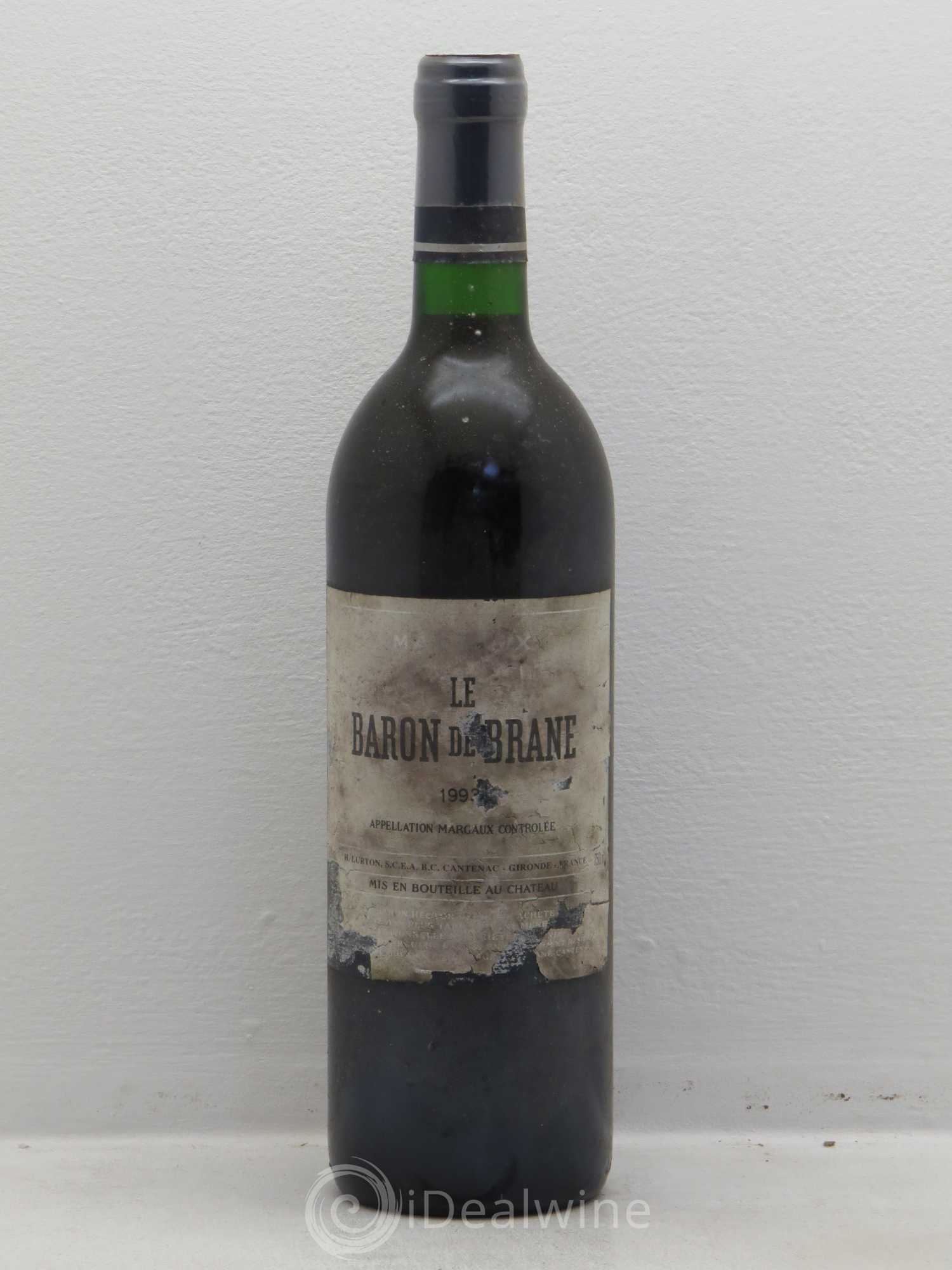 Baron de Brane Second Vin 1993 - Lot de 1 bouteille - 0