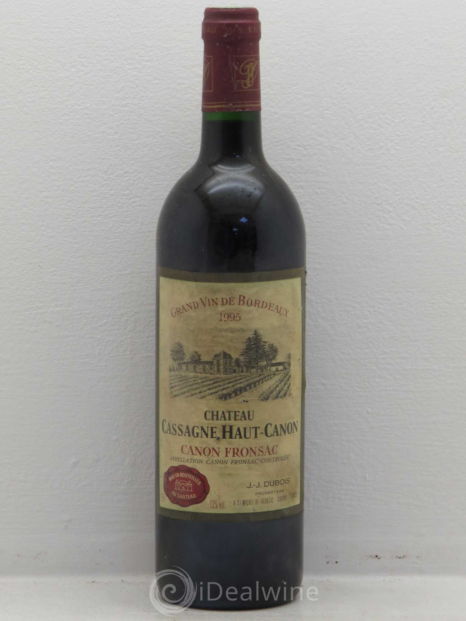 Canon-Fronsac Cassagne 1995 - Posten von 1 Flasche - 0