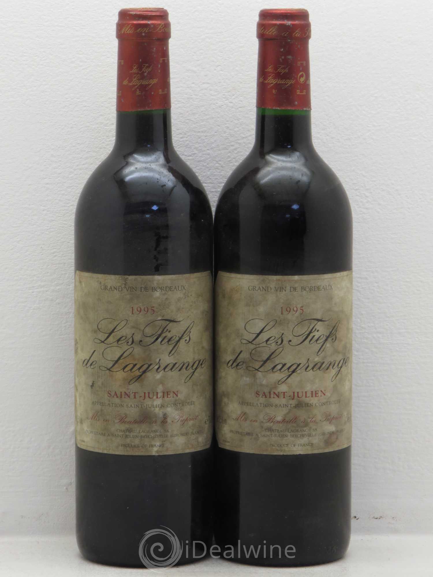 Les Fiefs de Lagrange Second Vin 1995 - Lot de 2 bouteilles - 0