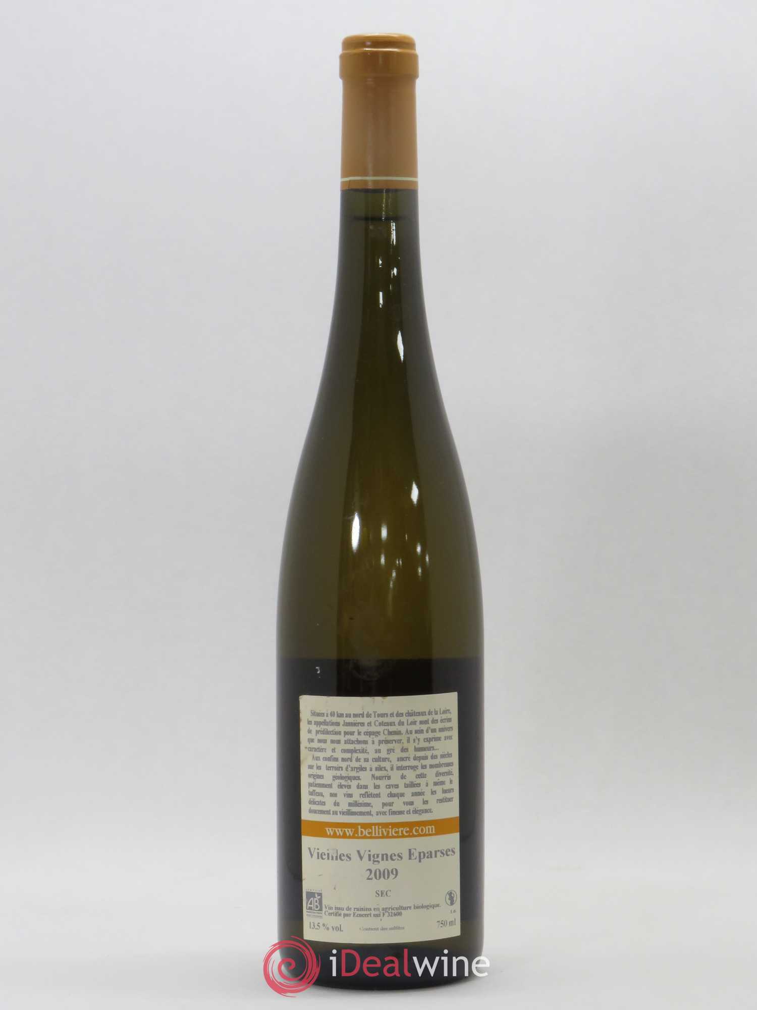 Coteaux du Loir Vieilles Vignes Eparses Domaine de Bellivière 2009 - Lot de 1 bouteille - 1
