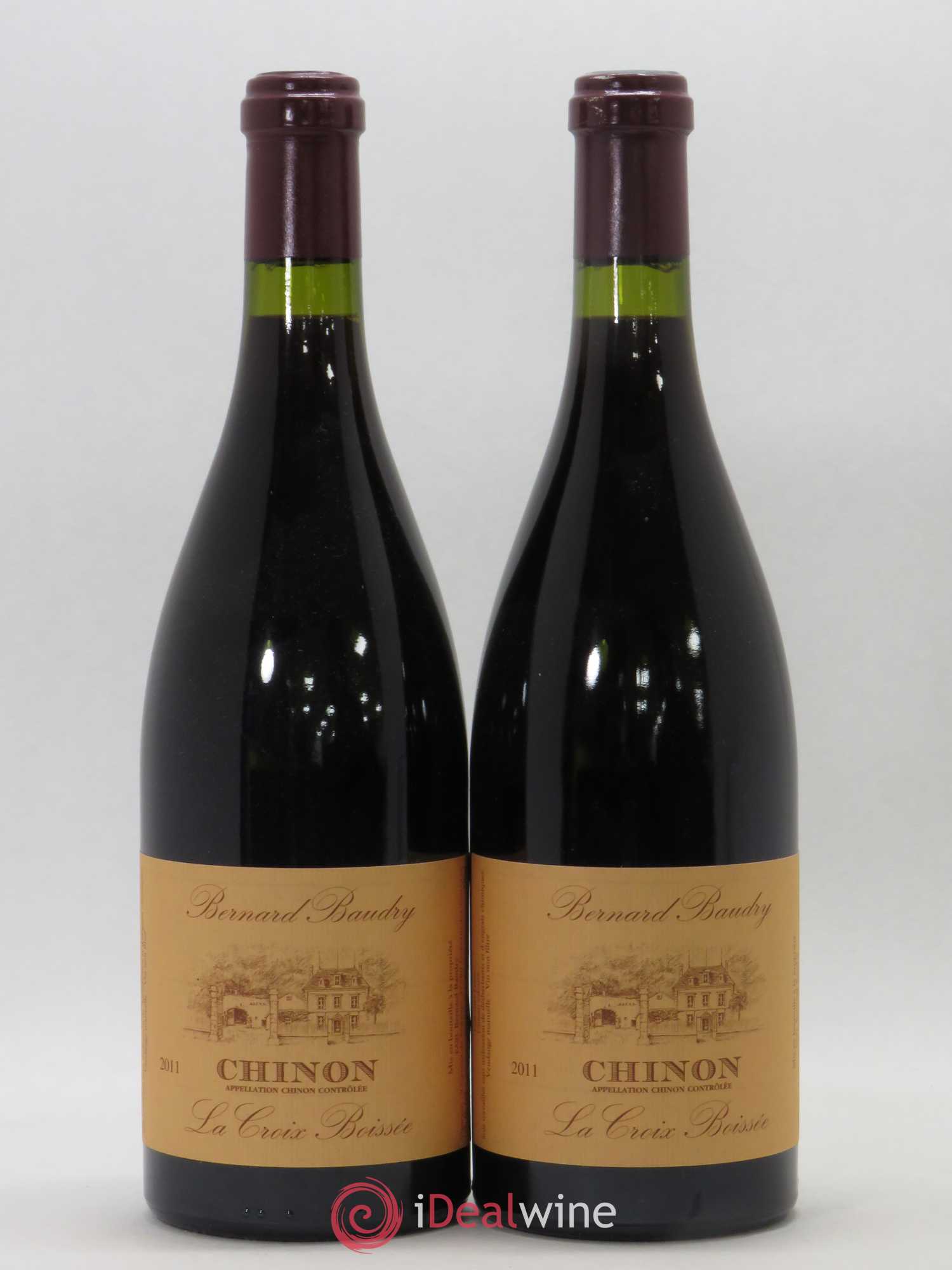 Chinon La Croix Boissée Bernard Baudry 2011 - Lot de 2 bouteilles - 0