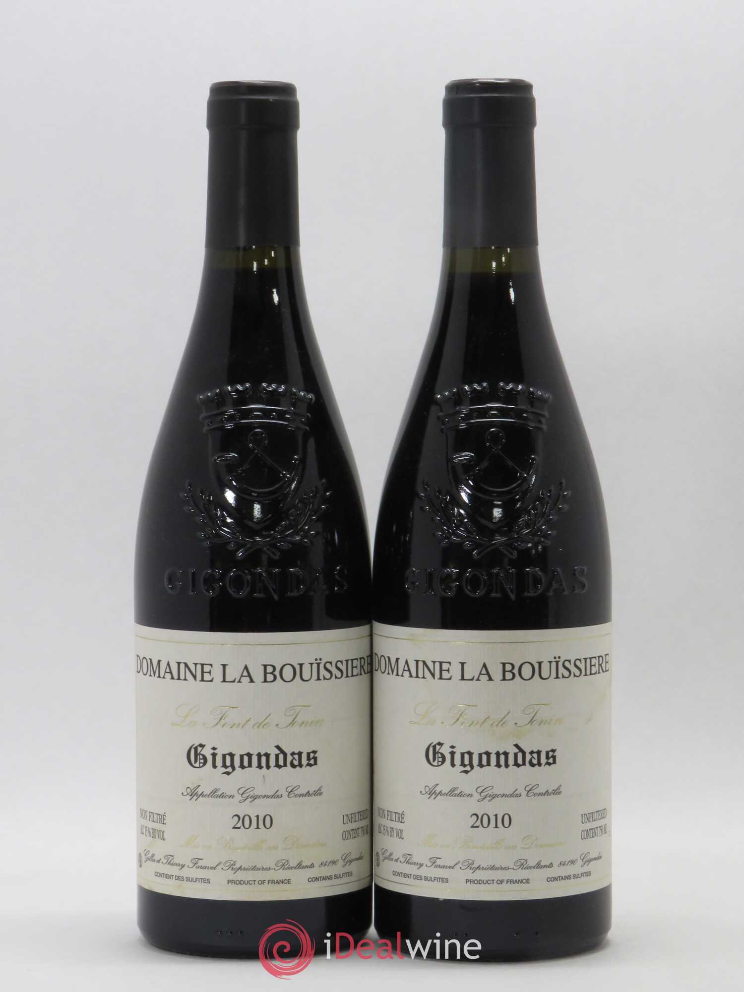 Gigondas La Font de Tonin La Bouïssière 2010 - Lot de 2 bouteilles - 0