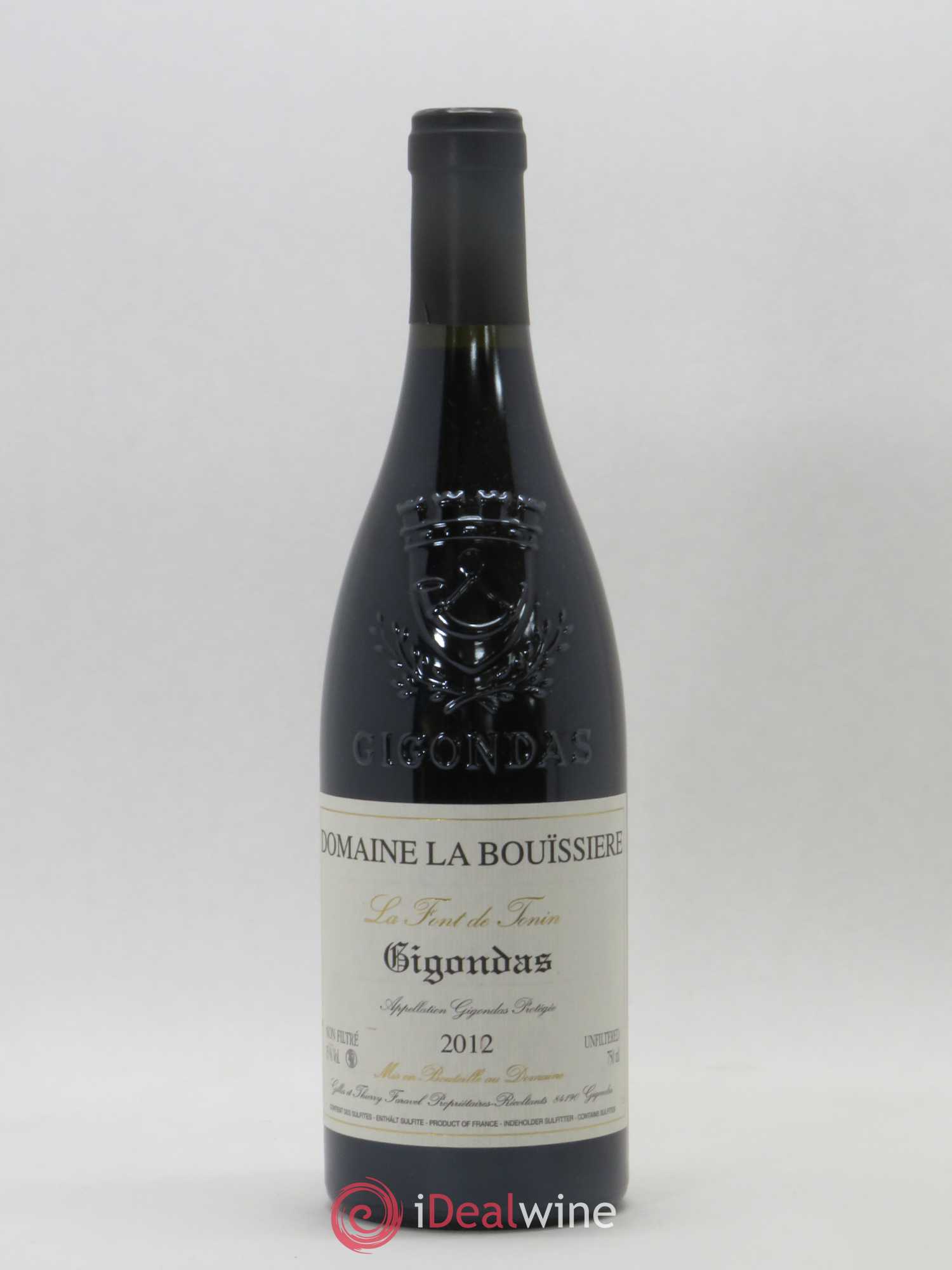 Gigondas La Font de Tonin La Bouïssière 2012 - Lot de 1 bouteille - 0