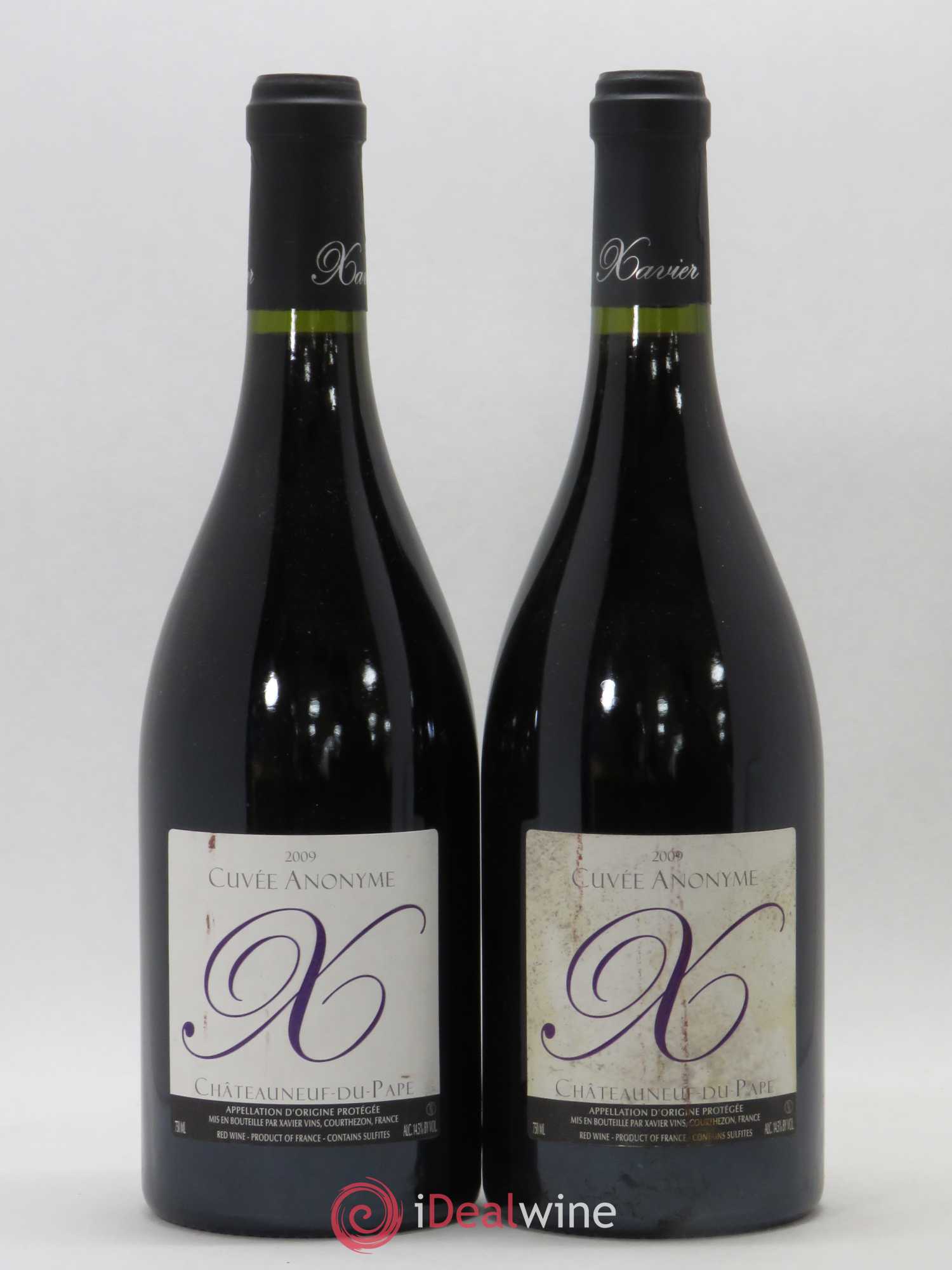 Châteauneuf-du-Pape Cuvée Anonyme Xavier Vignon 2009 - Lot de 2 bouteilles - 0
