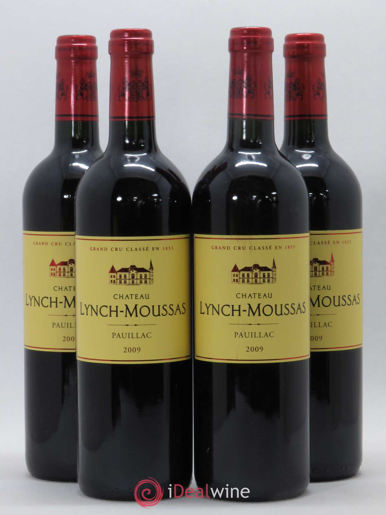 Château Lynch Moussas 5ème Grand Cru Classé 2009 - Lot de 4 bouteilles - 0