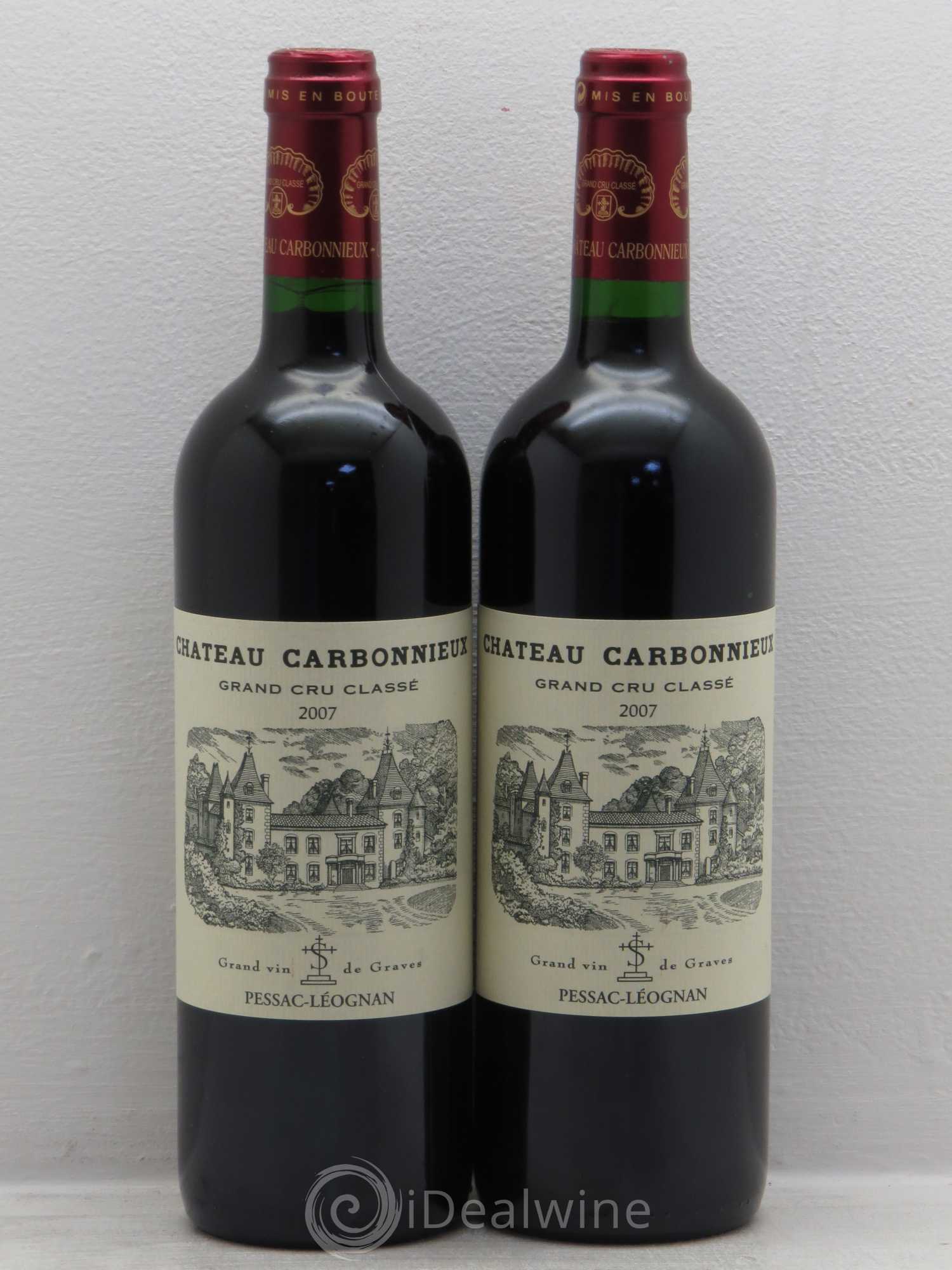 Château Carbonnieux Cru Classé de Graves 2007 - Lot de 2 bouteilles - 0