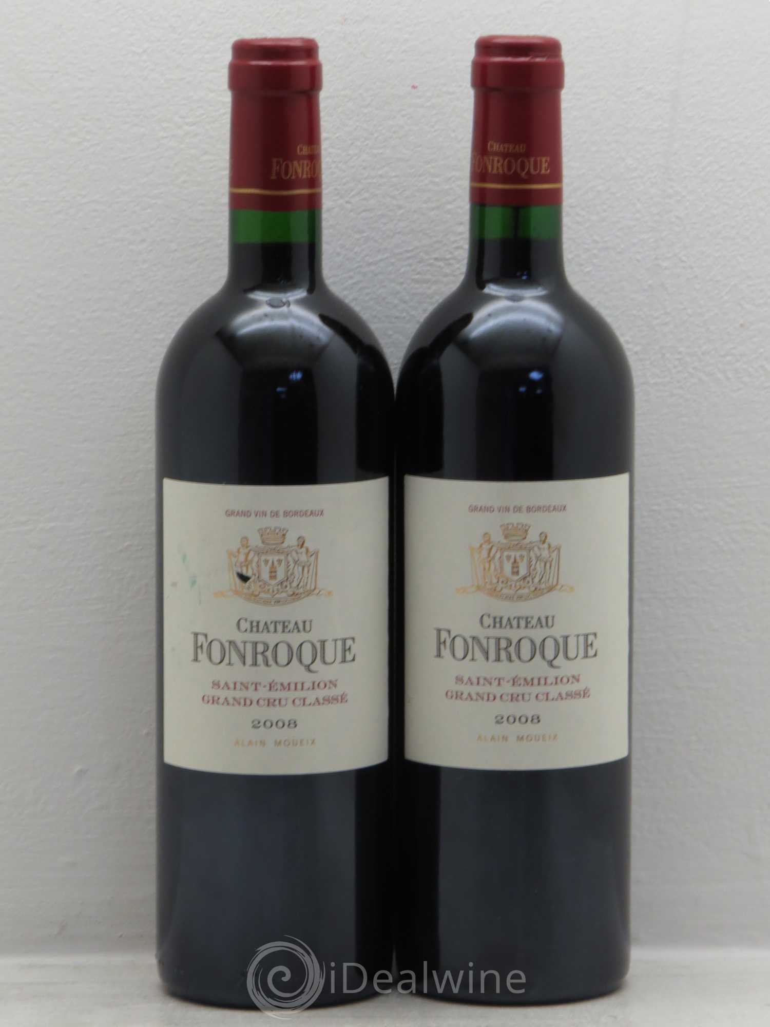 Château Fonroque Grand Cru Classé 2008 - Lot de 2 bouteilles - 0