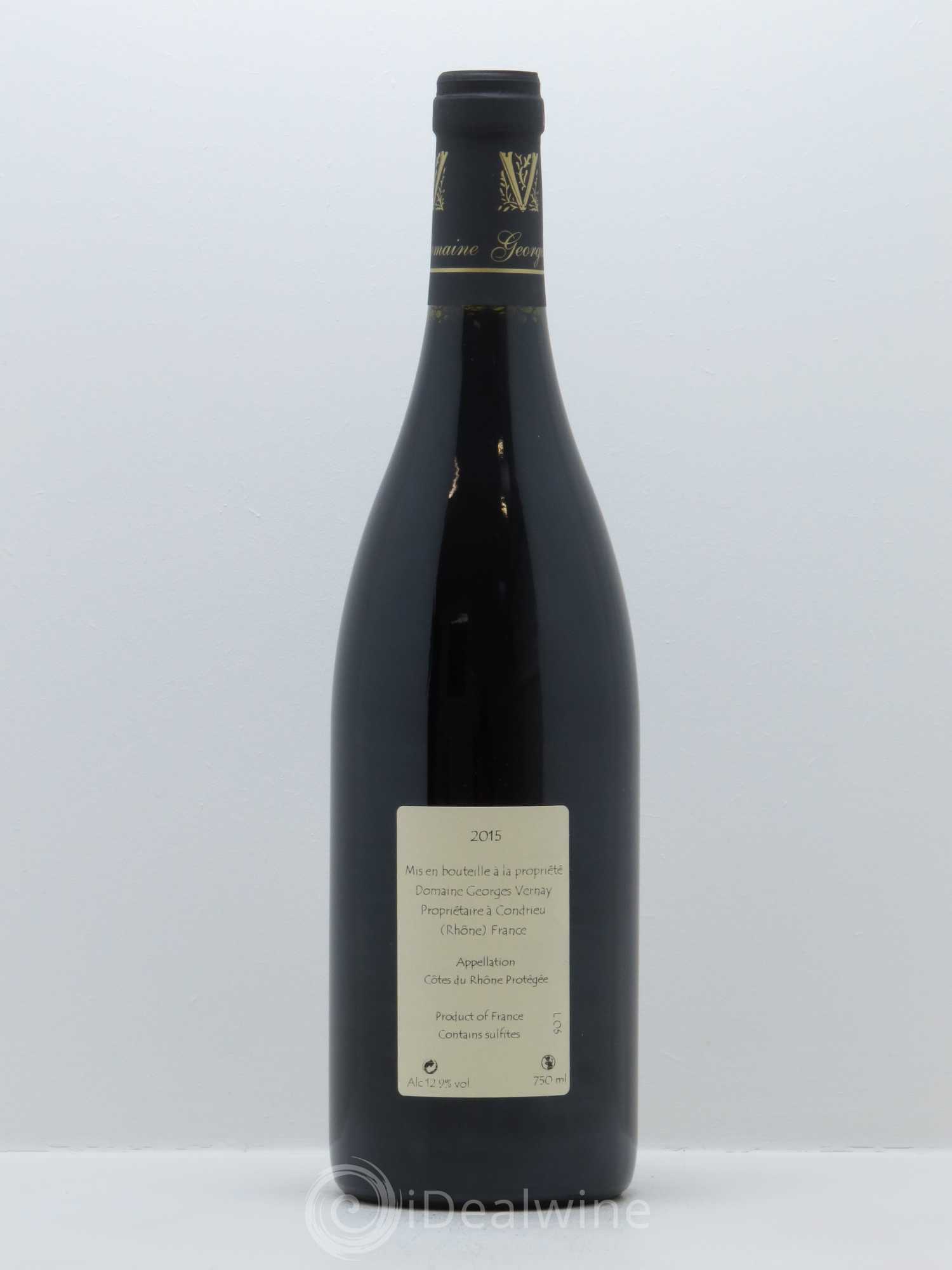 Côtes-du-Rhône Sainte-Agathe Georges Vernay 2015 - Lot de 1 bouteille - 1