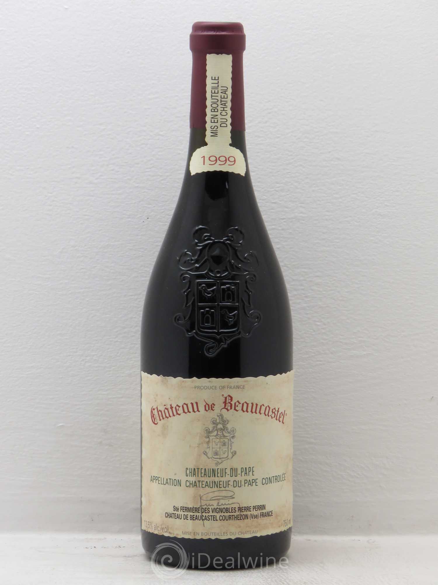 Châteauneuf-du-Pape Château de Beaucastel Famille Perrin 1999 - Lot de 1 bouteille - 0
