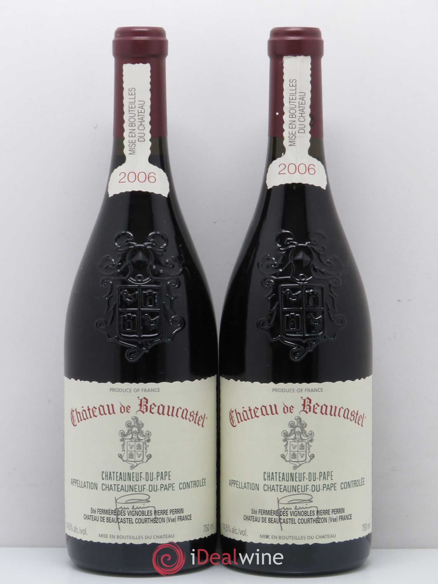 Châteauneuf-du-Pape Château de Beaucastel Famille Perrin 2006 - Lot de 5 bouteilles - 2
