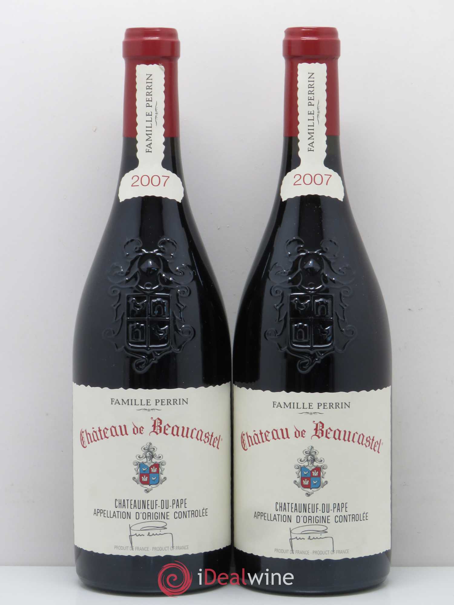 Châteauneuf-du-Pape Château de Beaucastel Famille Perrin 2007 - Lot de 2 bouteilles - 0