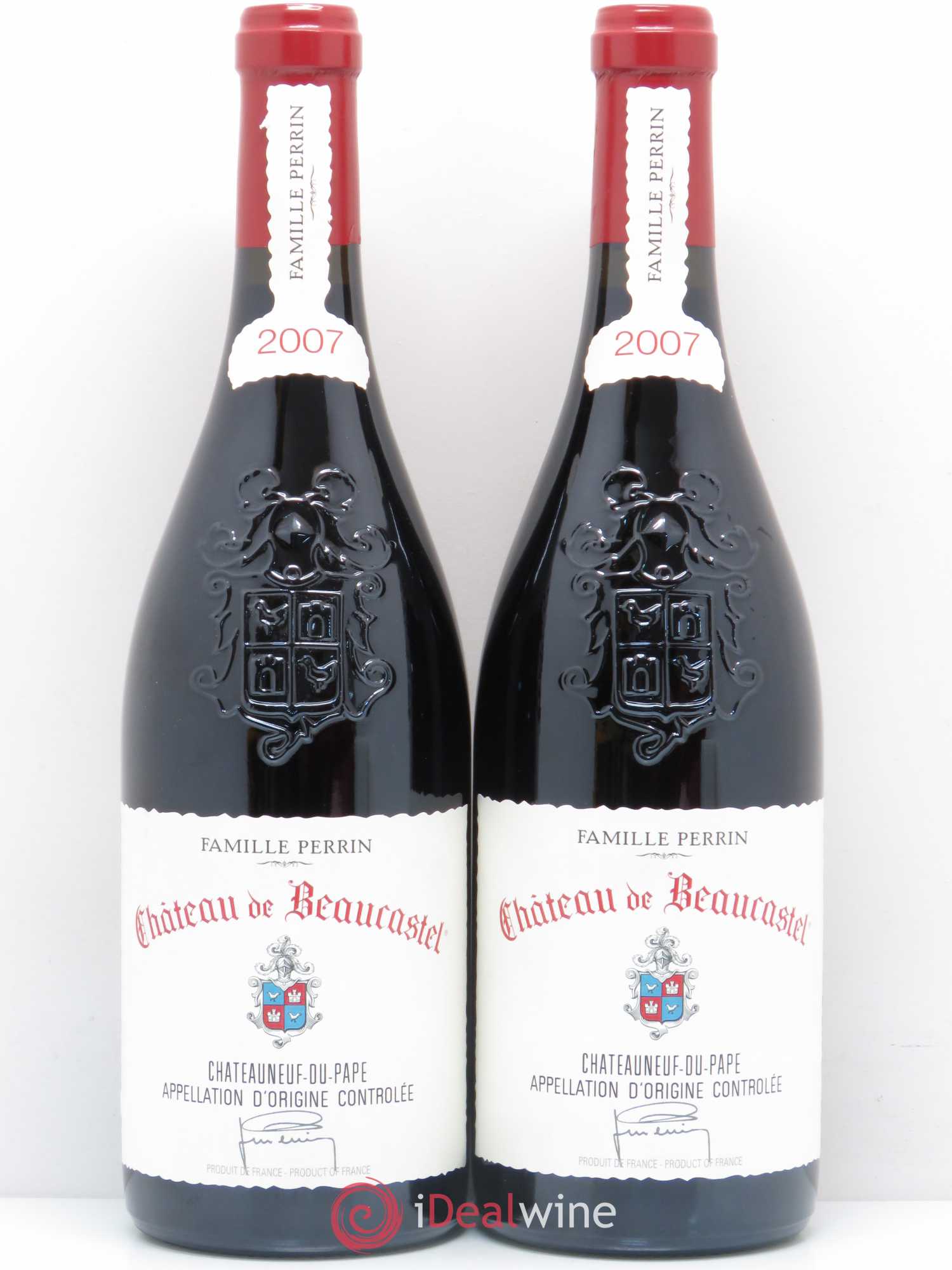 Châteauneuf-du-Pape Château de Beaucastel Famille Perrin 2007 - Lot de 2 bouteilles - 0
