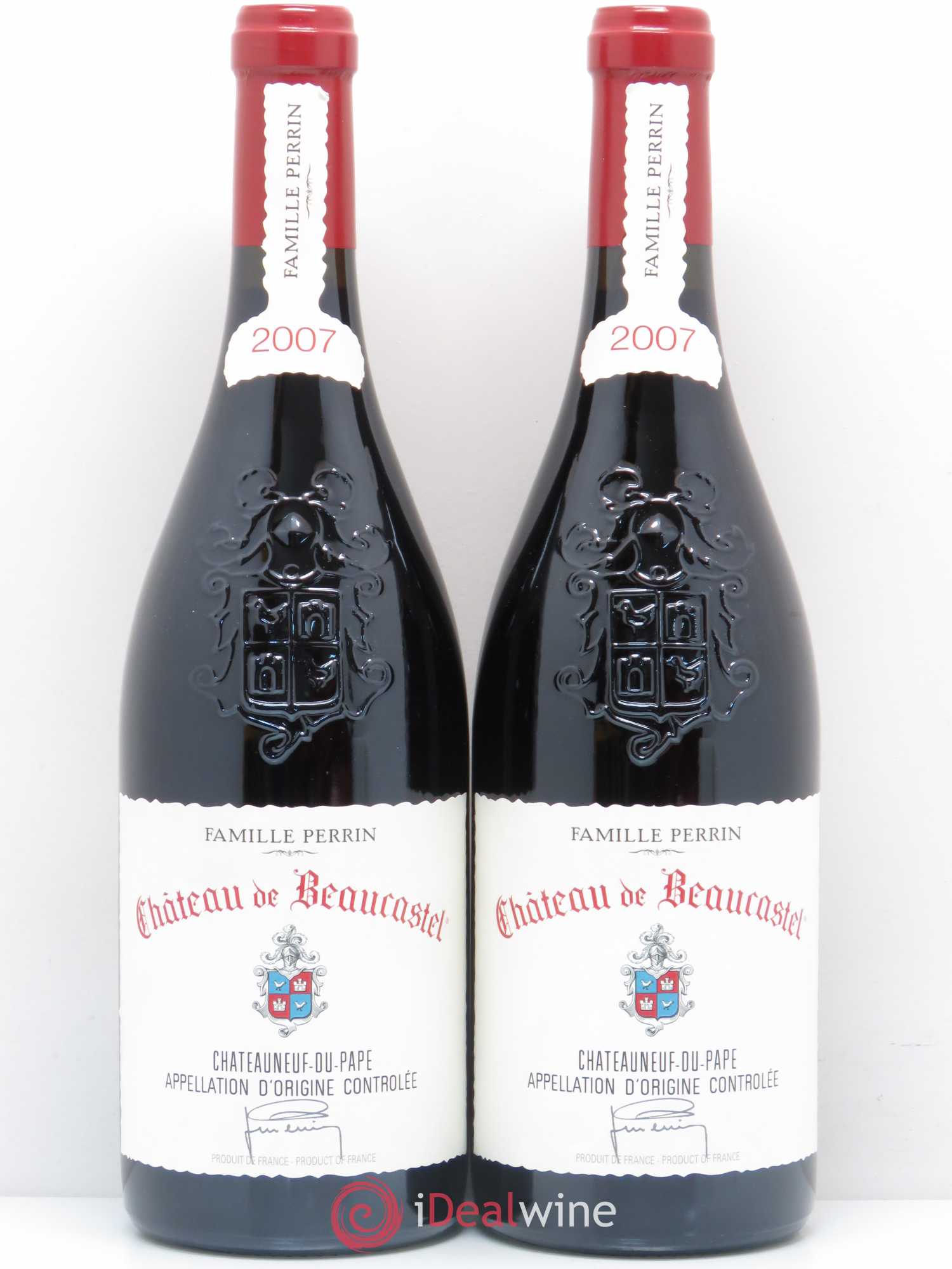 Châteauneuf-du-Pape Château de Beaucastel Famille Perrin 2007 - Lot de 2 bouteilles - 0