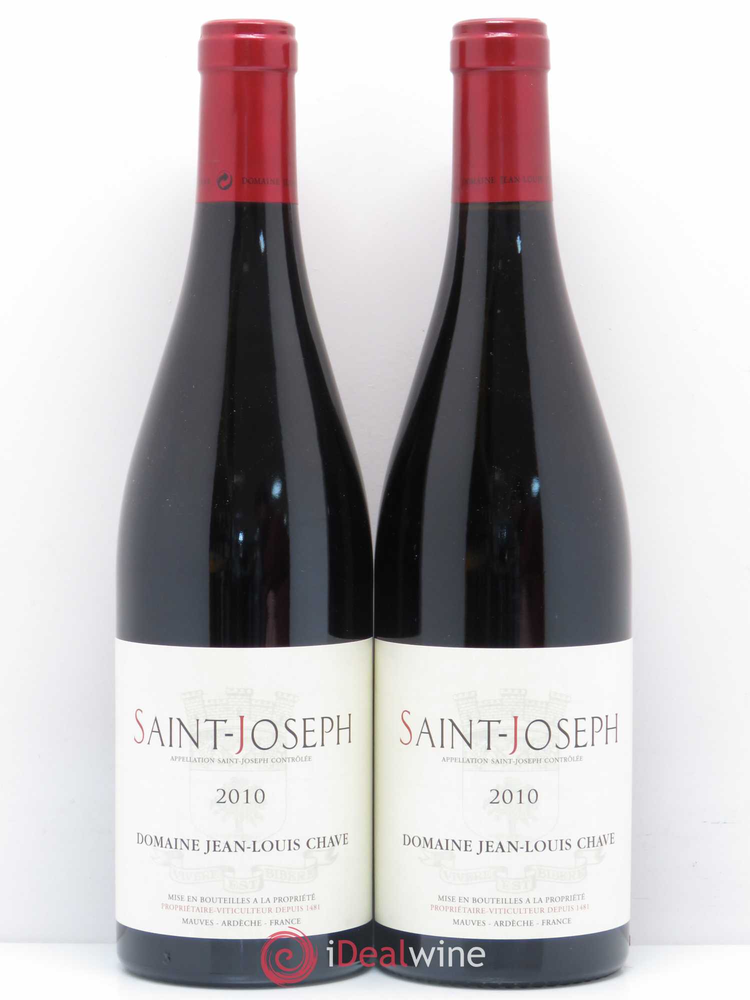 Saint-Joseph Jean-Louis Chave 2010 - Lot de 2 bouteilles - 0