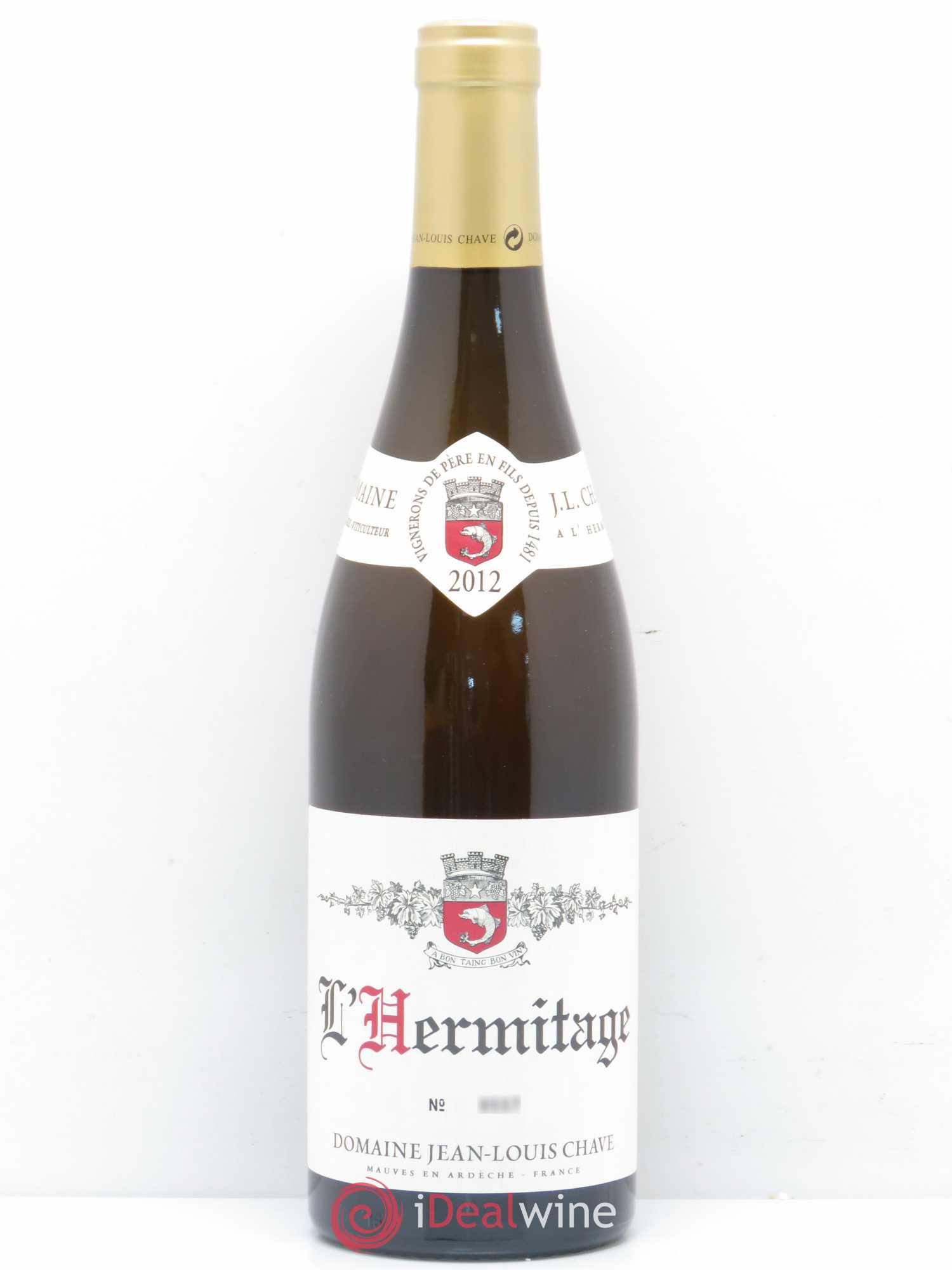 Hermitage Jean-Louis Chave 2012 - Lot de 1 bouteille - 0
