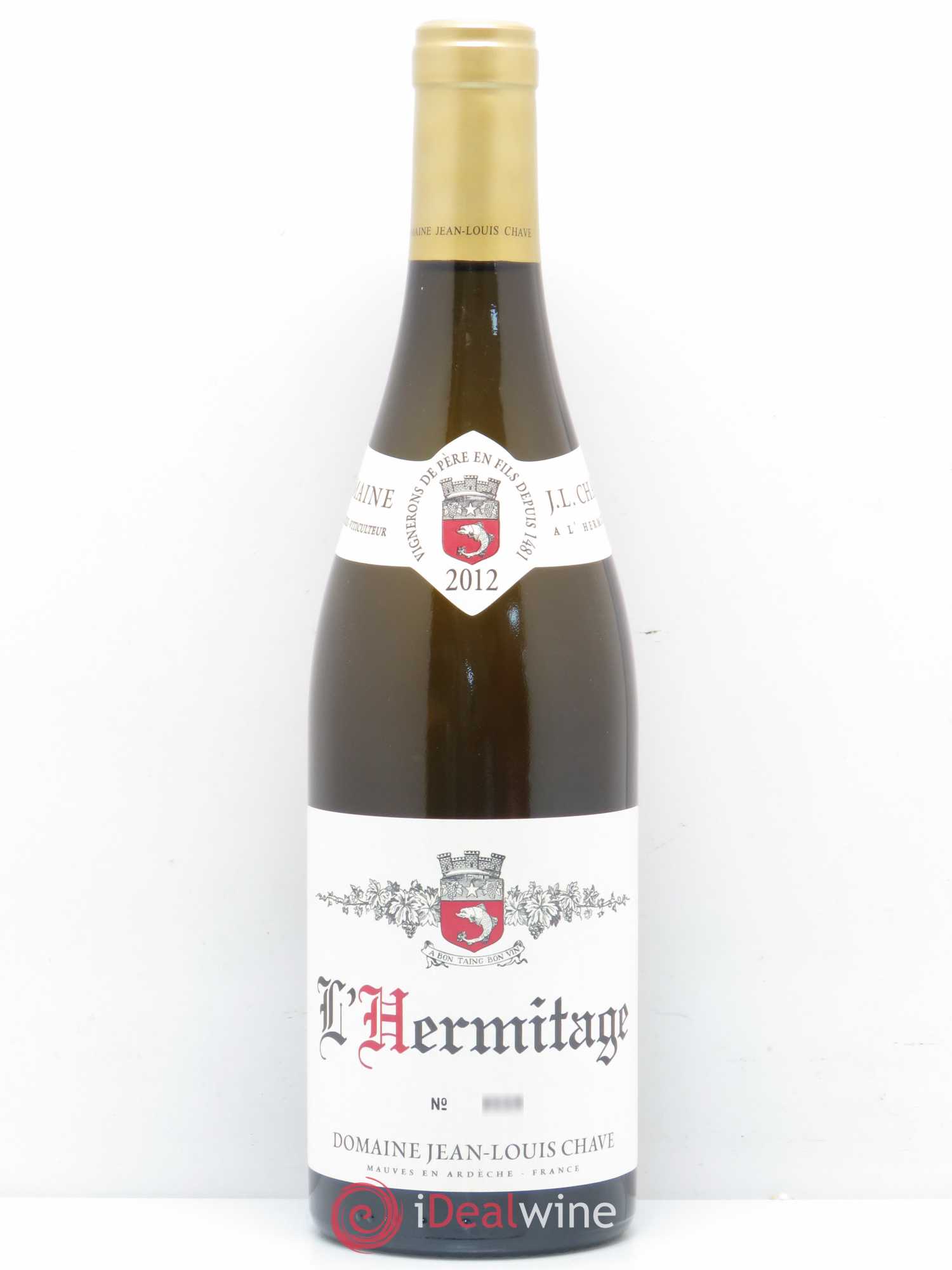 Hermitage Jean-Louis Chave 2012 - Lot de 1 bouteille - 0