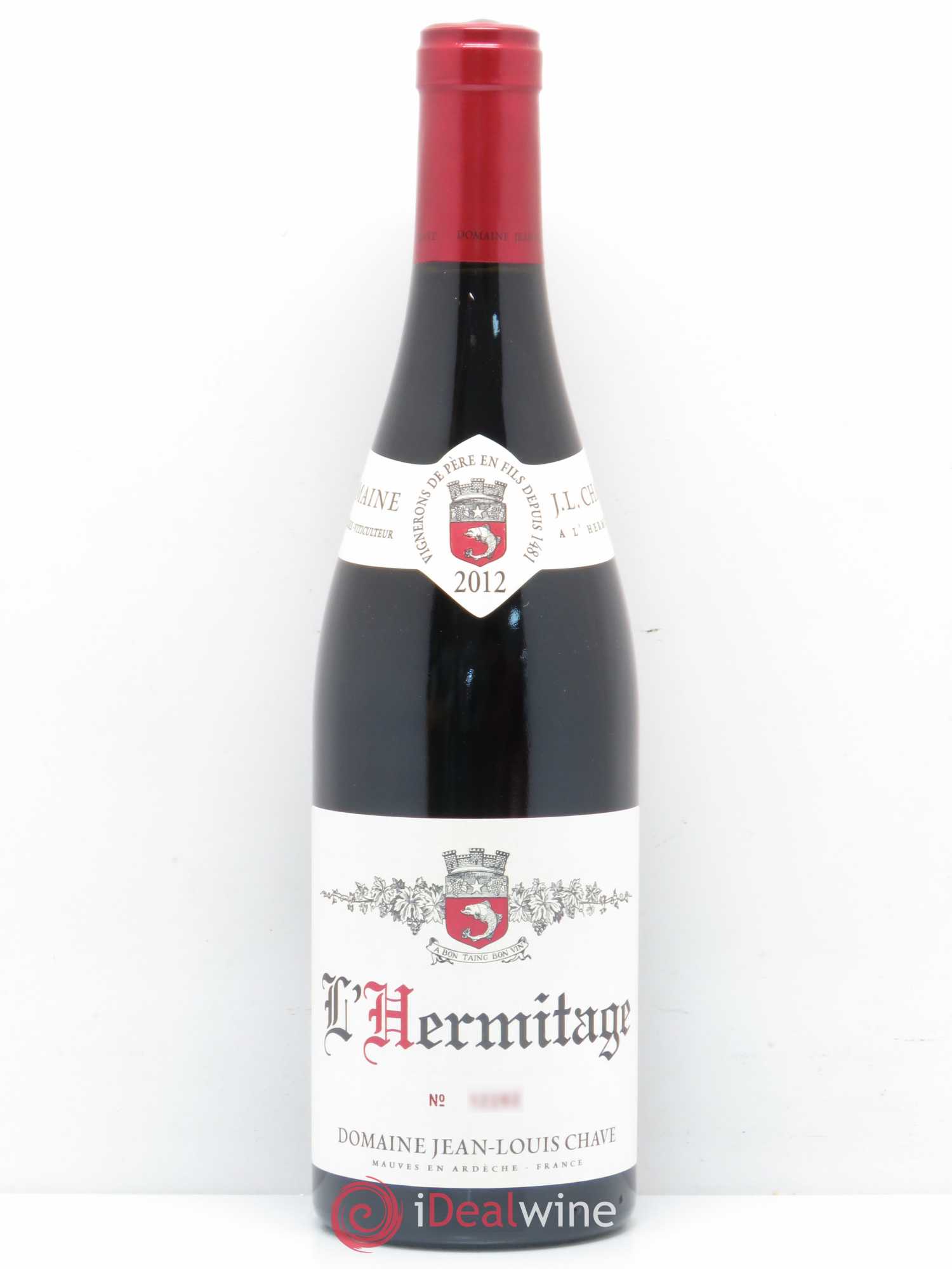 Hermitage Jean-Louis Chave 2012 - Lot de 1 bouteille - 0