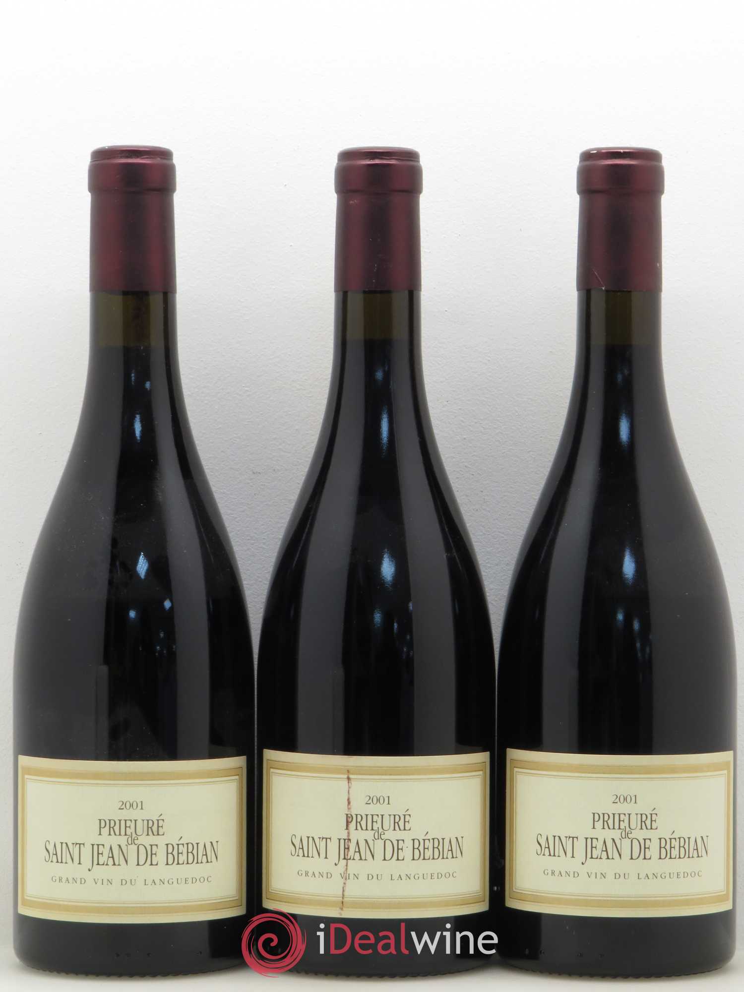 Languedoc Prieuré St-Jean de Bébian 2001 - Lot de 3 bouteilles - 0