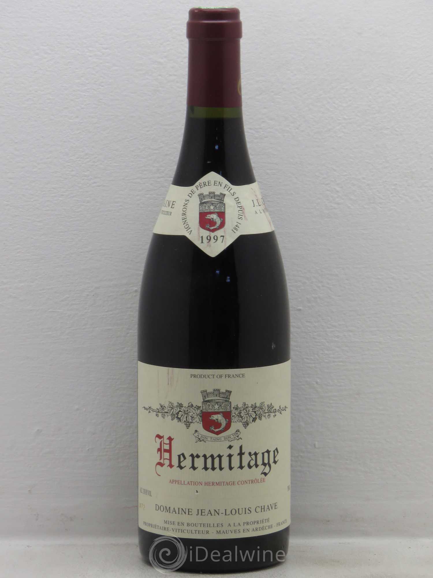 Hermitage Jean-Louis Chave 1997 - Lot de 1 bouteille - 0