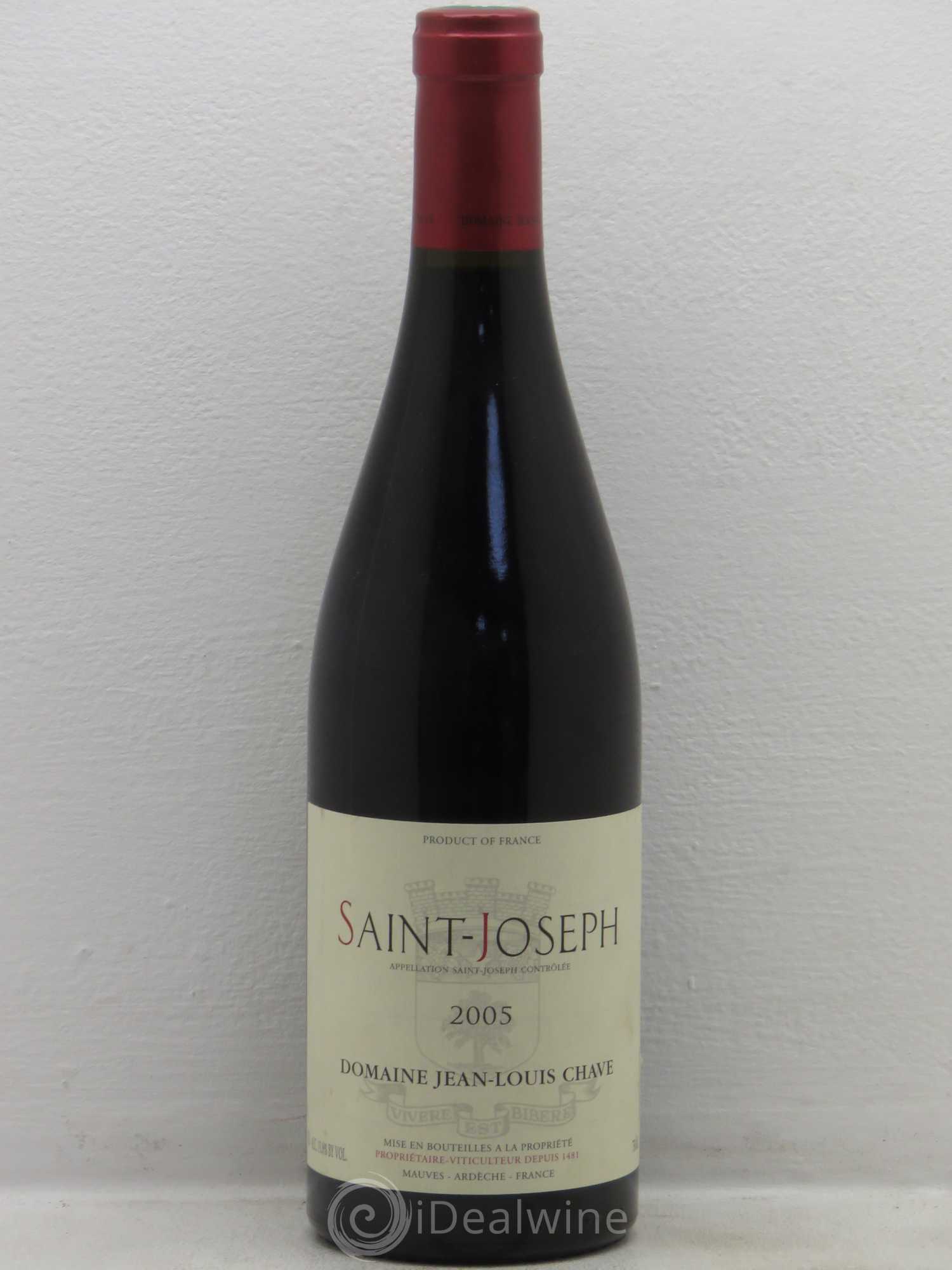 Saint-Joseph Jean-Louis Chave 2005 - Lot de 1 bouteille - 0