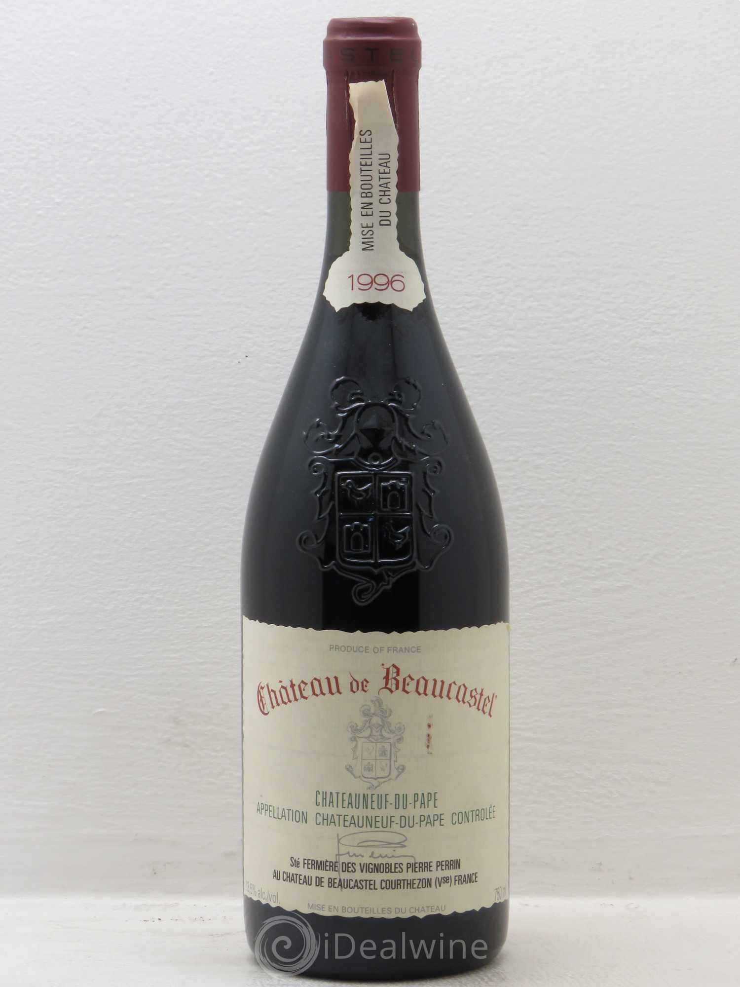 Châteauneuf-du-Pape Château de Beaucastel Famille Perrin 1996 - Lot de 6 bouteilles - 0