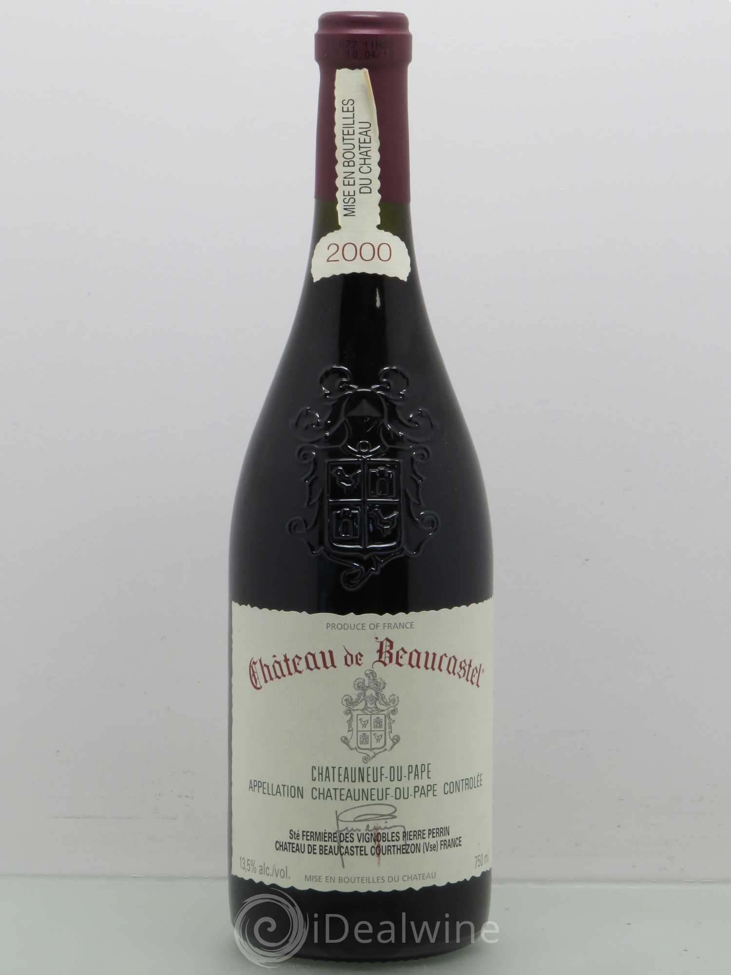 Châteauneuf-du-Pape Château de Beaucastel Famille Perrin 2000 - Lot de 1 bouteille - 0