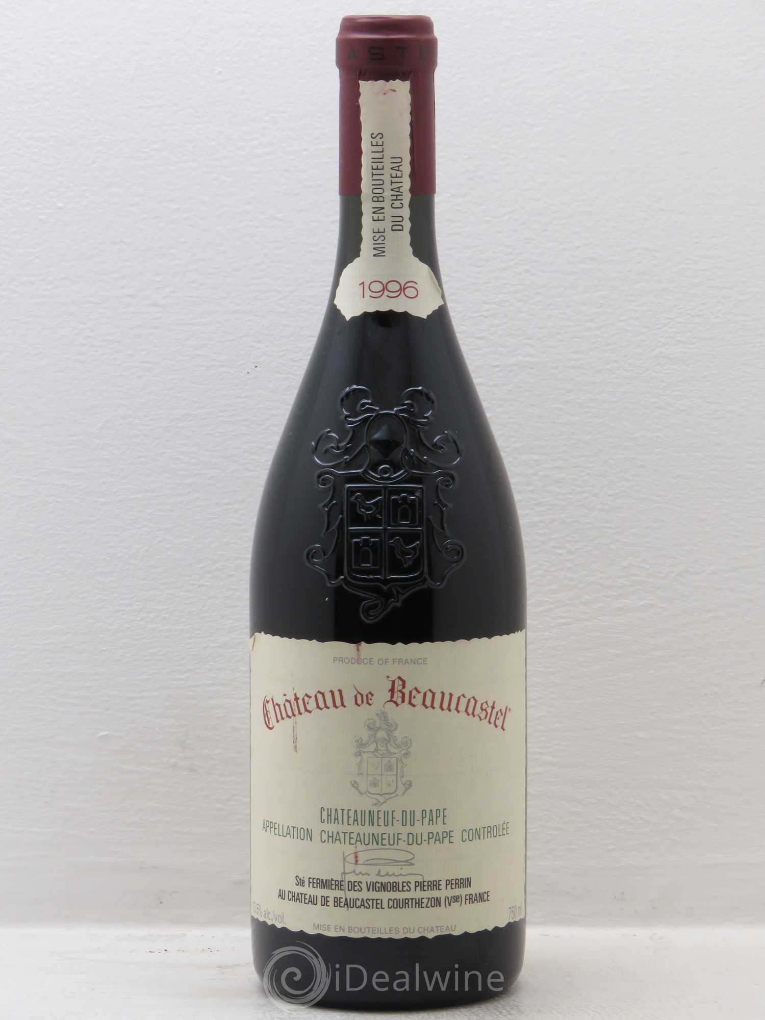 Châteauneuf-du-Pape Château de Beaucastel Famille Perrin 1996 - Lot de 1 bouteille - 0