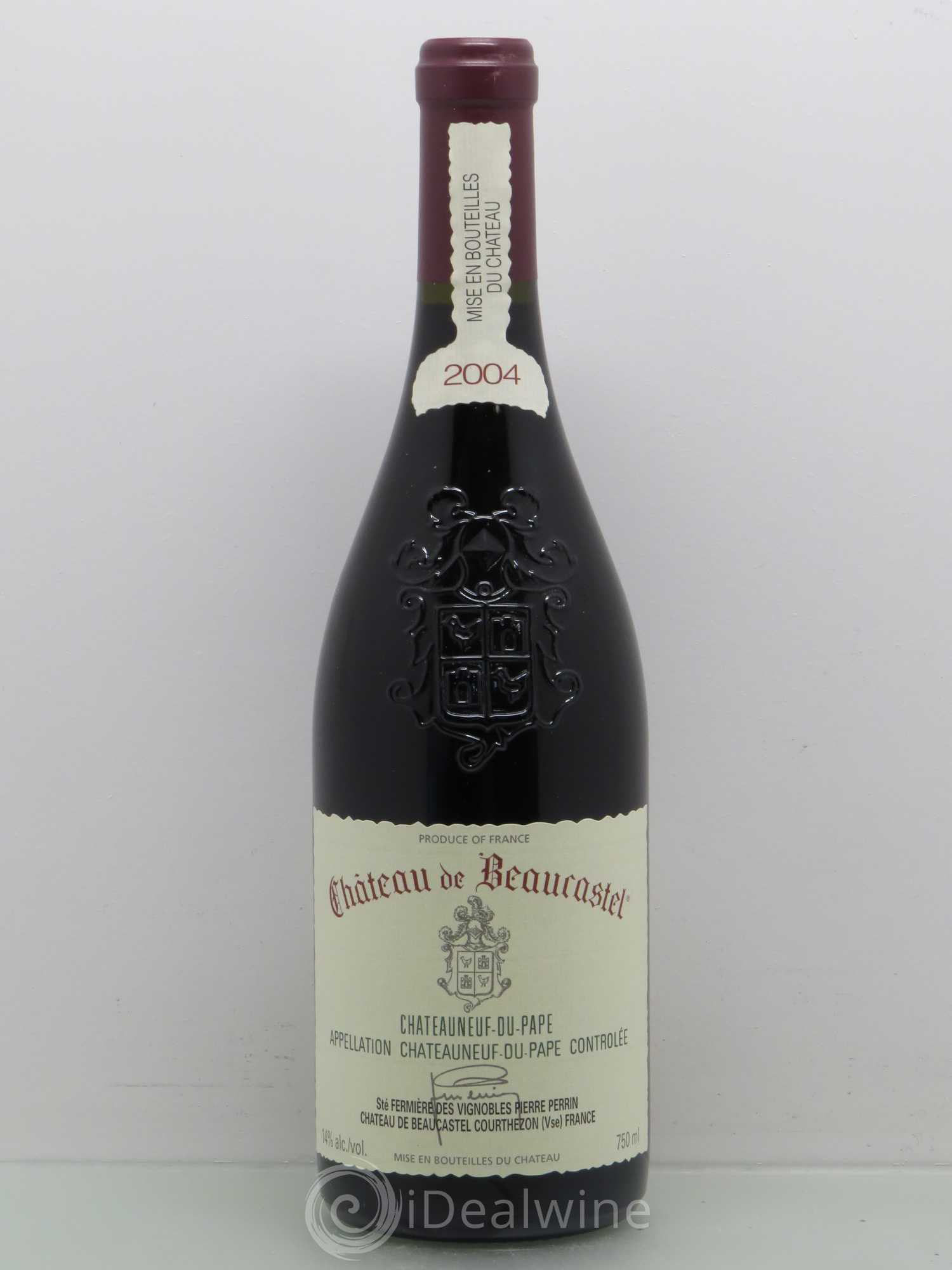 Châteauneuf-du-Pape Château de Beaucastel Famille Perrin 2004 - Lot de 1 bouteille - 0