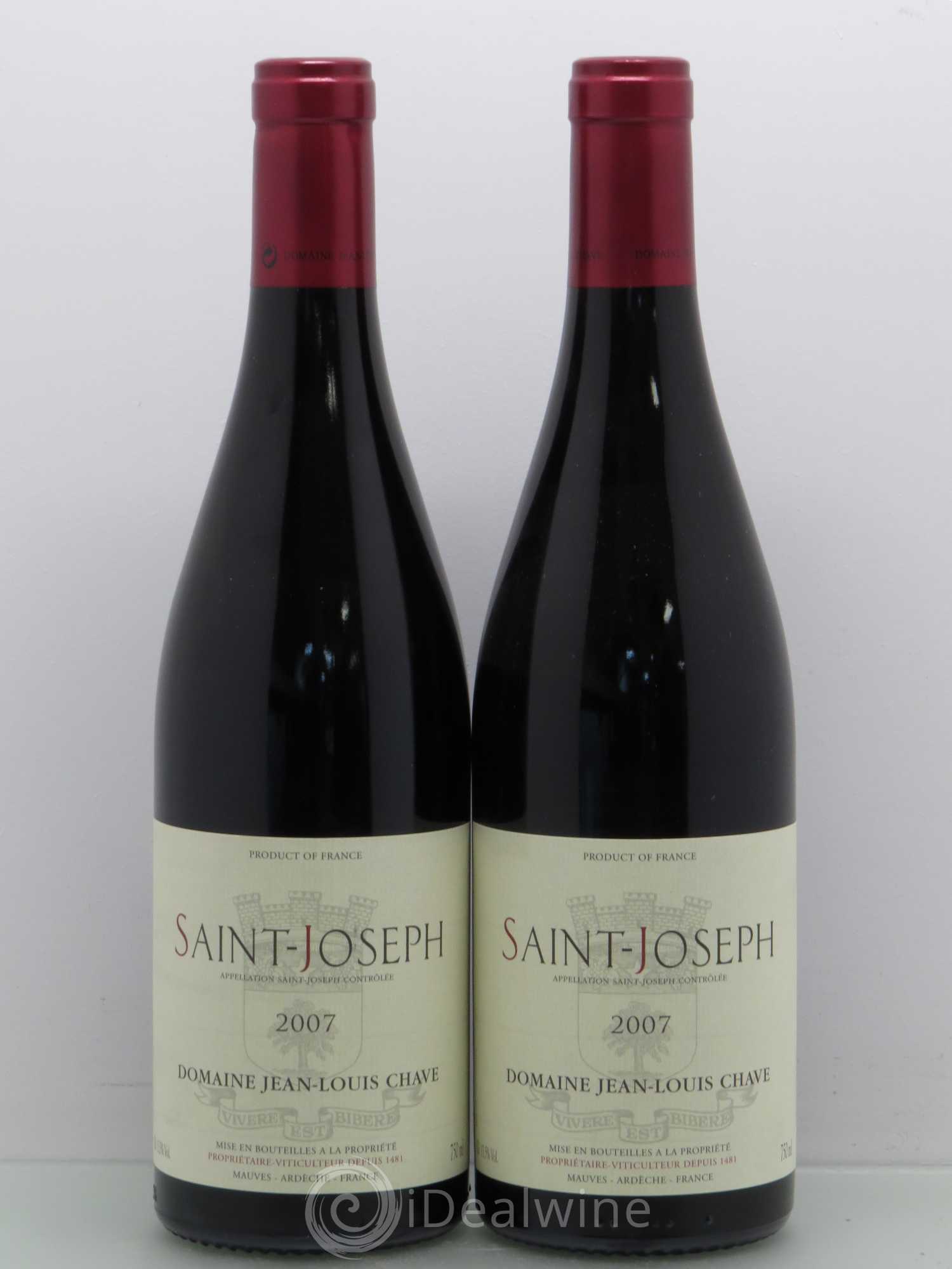 Saint-Joseph Jean-Louis Chave 2007 - Lot de 2 bouteilles - 0