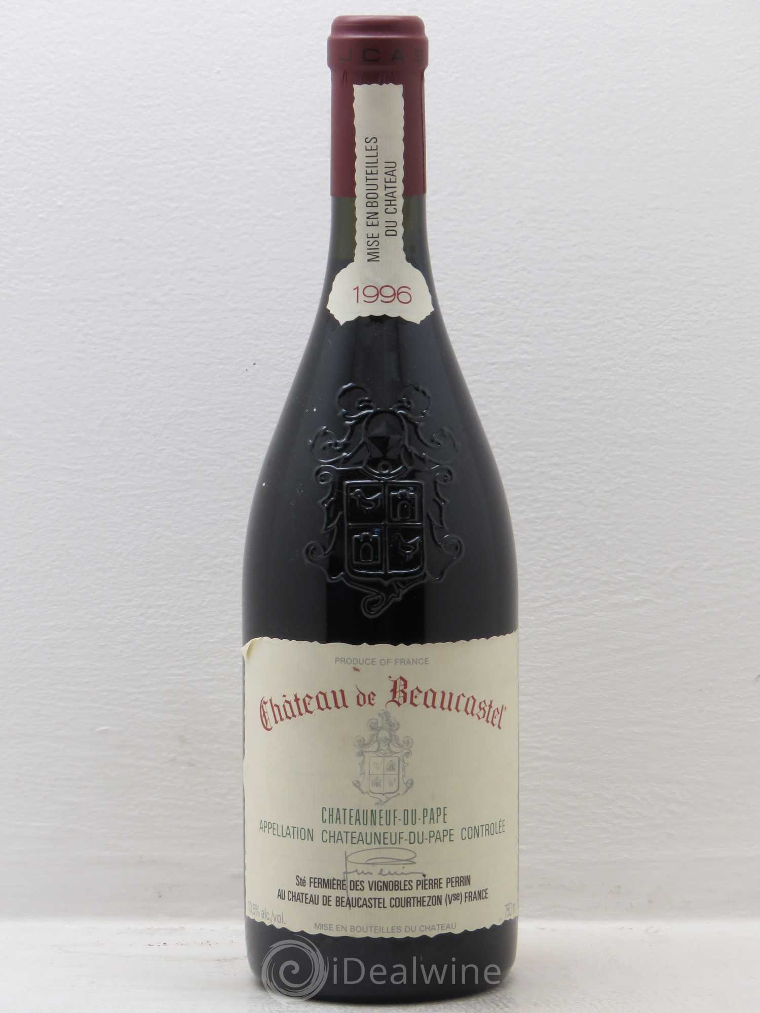 Châteauneuf-du-Pape Château de Beaucastel Famille Perrin 1996 - Lot de 1 bouteille - 0